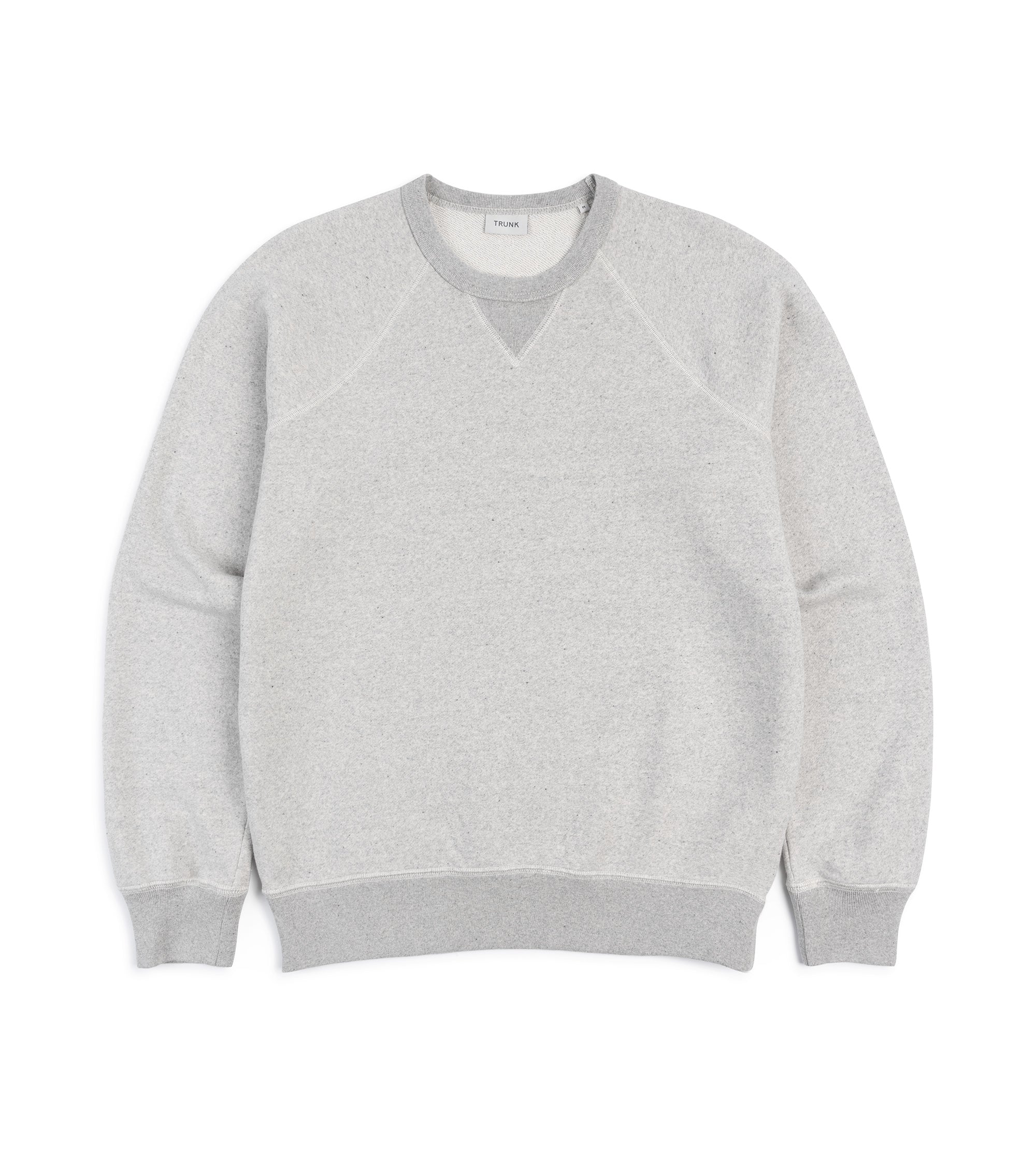Trunk Cooper Cotton Crew Neck Sweatshirt: Grey