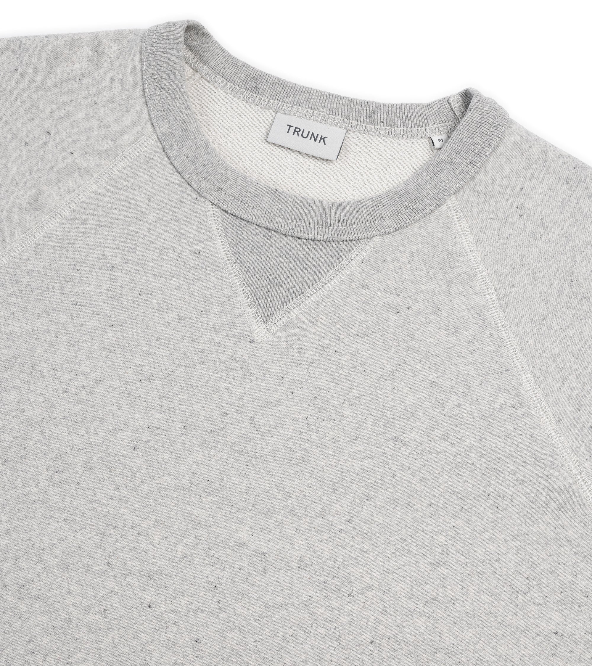 Trunk Cooper Cotton Crew Neck Sweatshirt: Grey