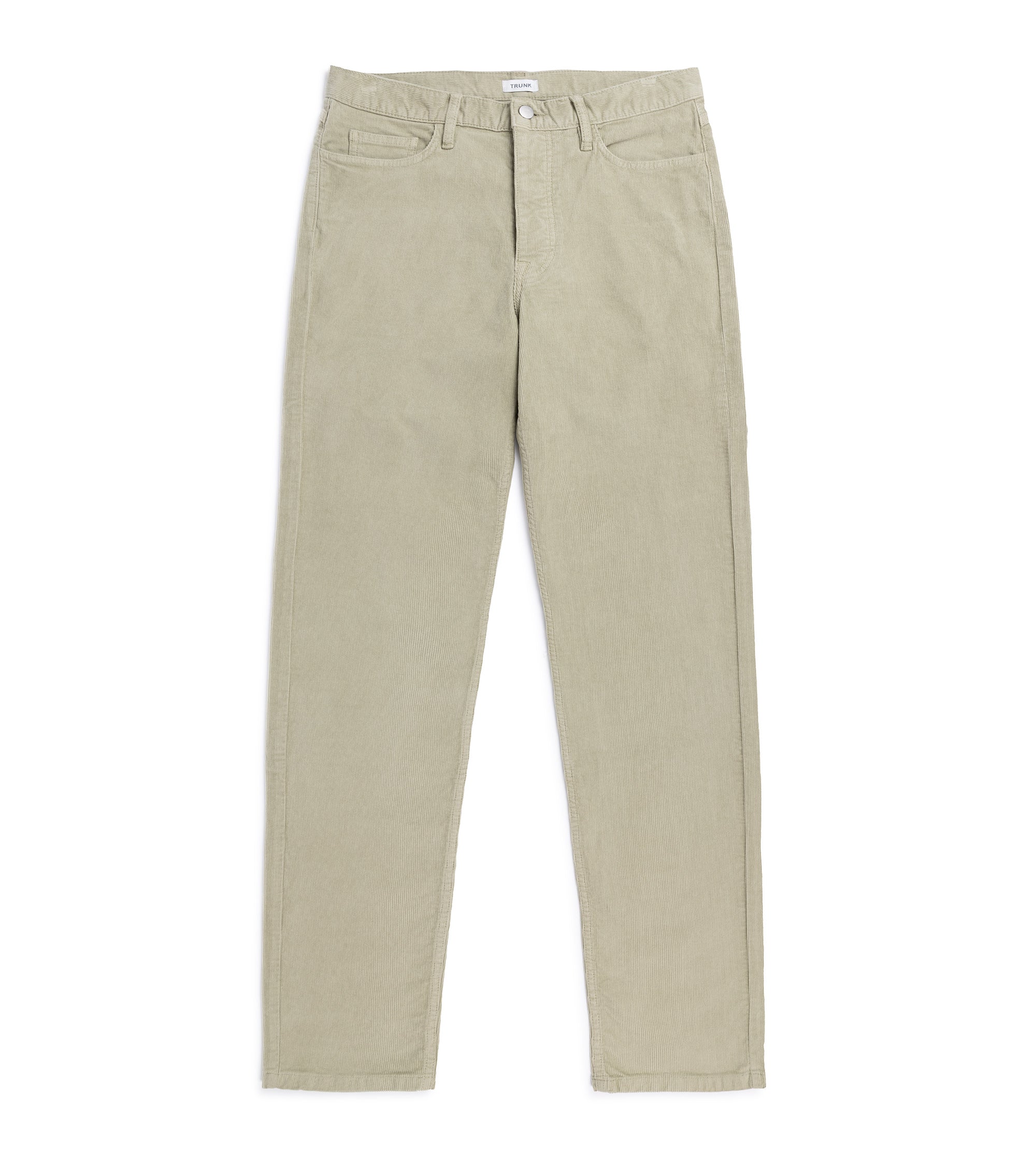 Trunk Dean Corduroy 5 Pocket Trousers: Oyster Grey