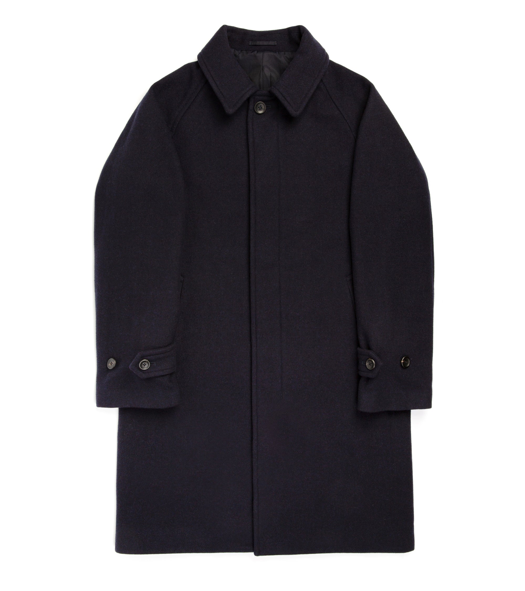 Trunk Devonshire Abraham Moon Wool Overcoat: Navy