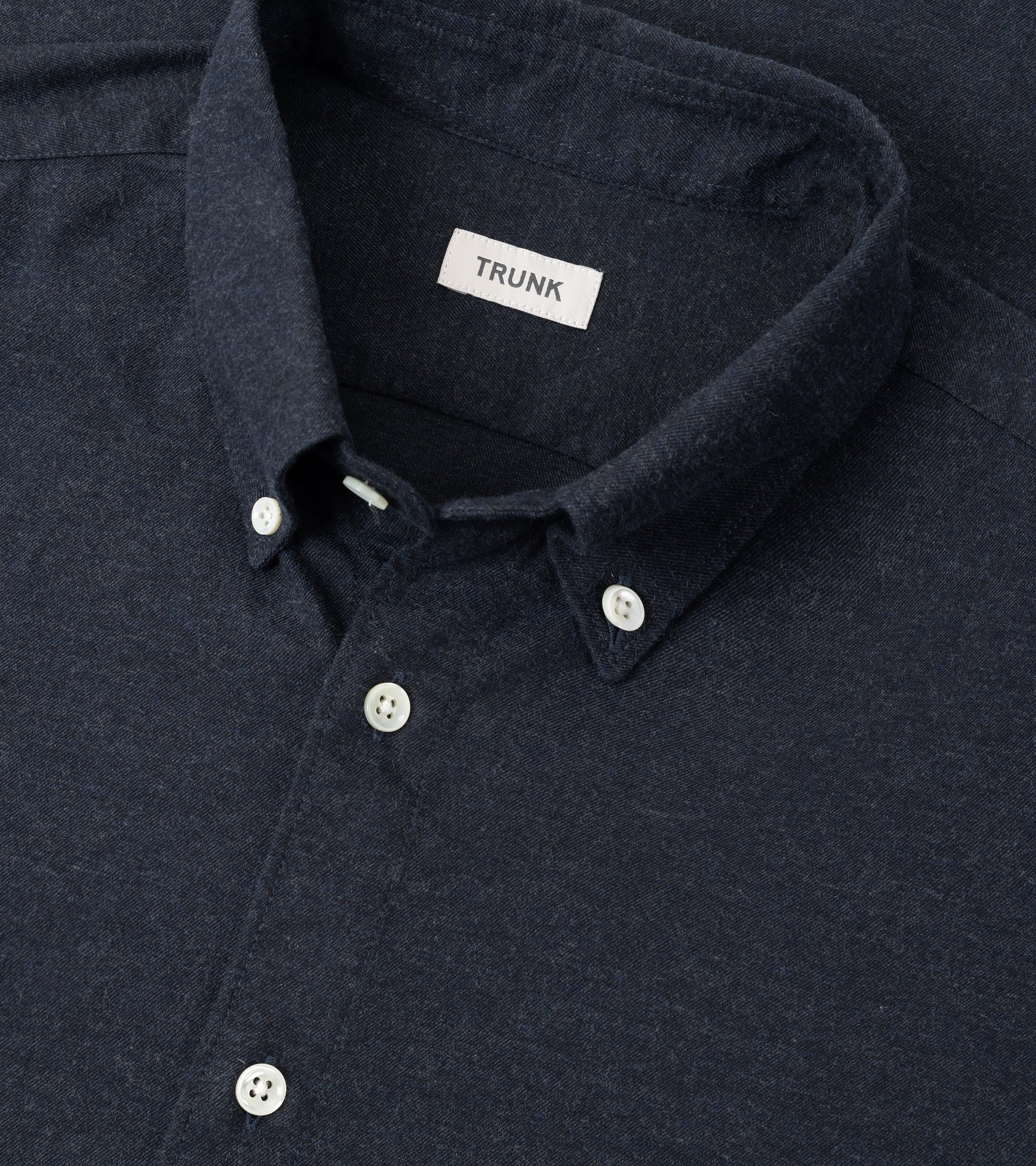 Trunk Eldon Cotton Flannel Shirt: Navy