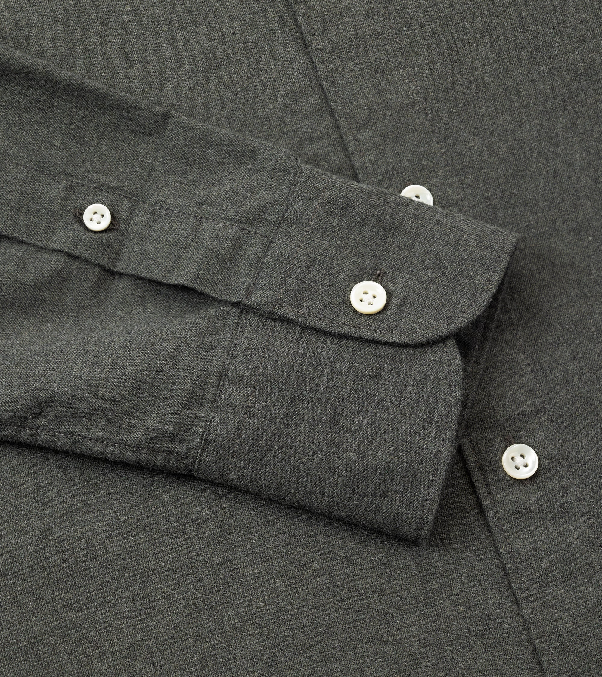 Trunk Eldon Cotton Flannel Shirt: Olive