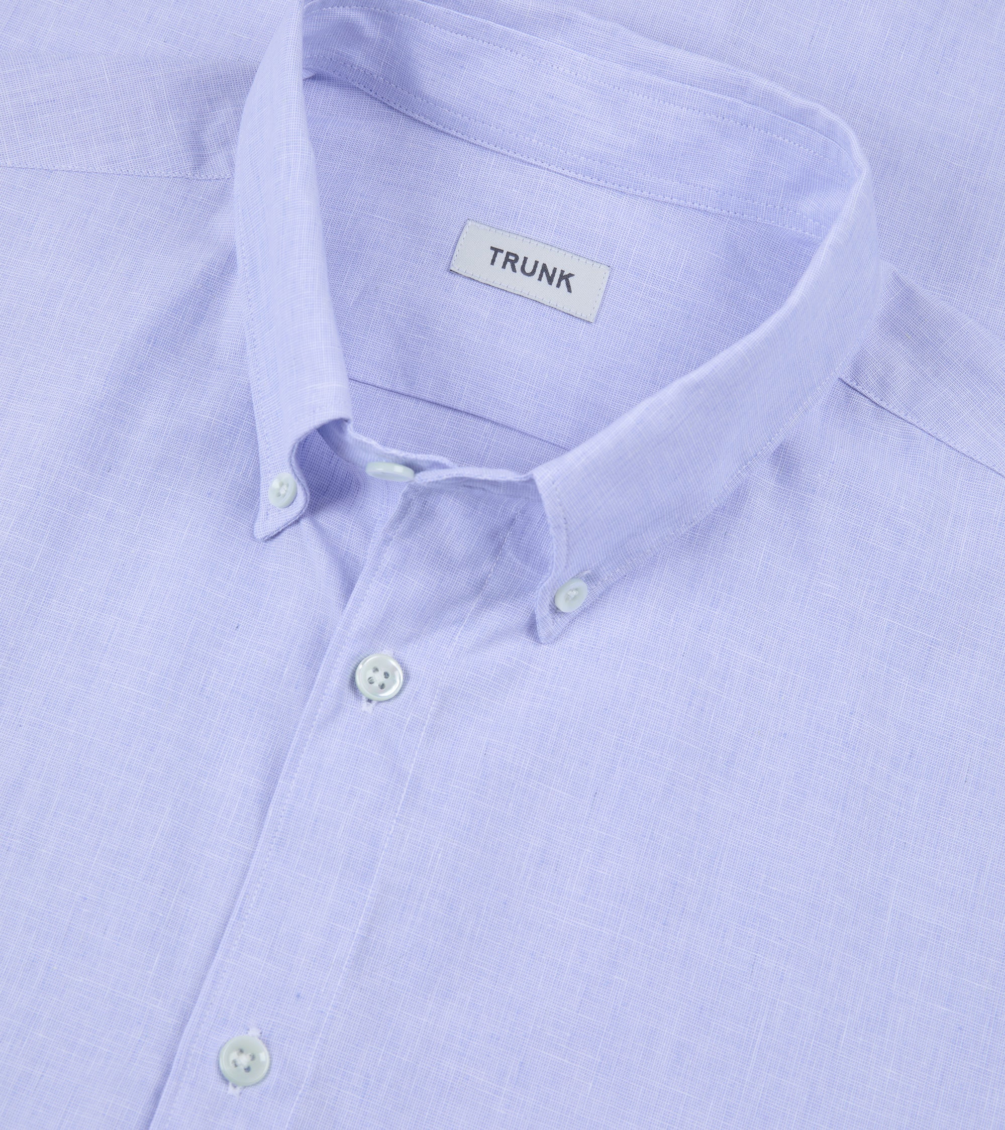 Trunk Eldon Cotton Linen Shirt: Light Blue