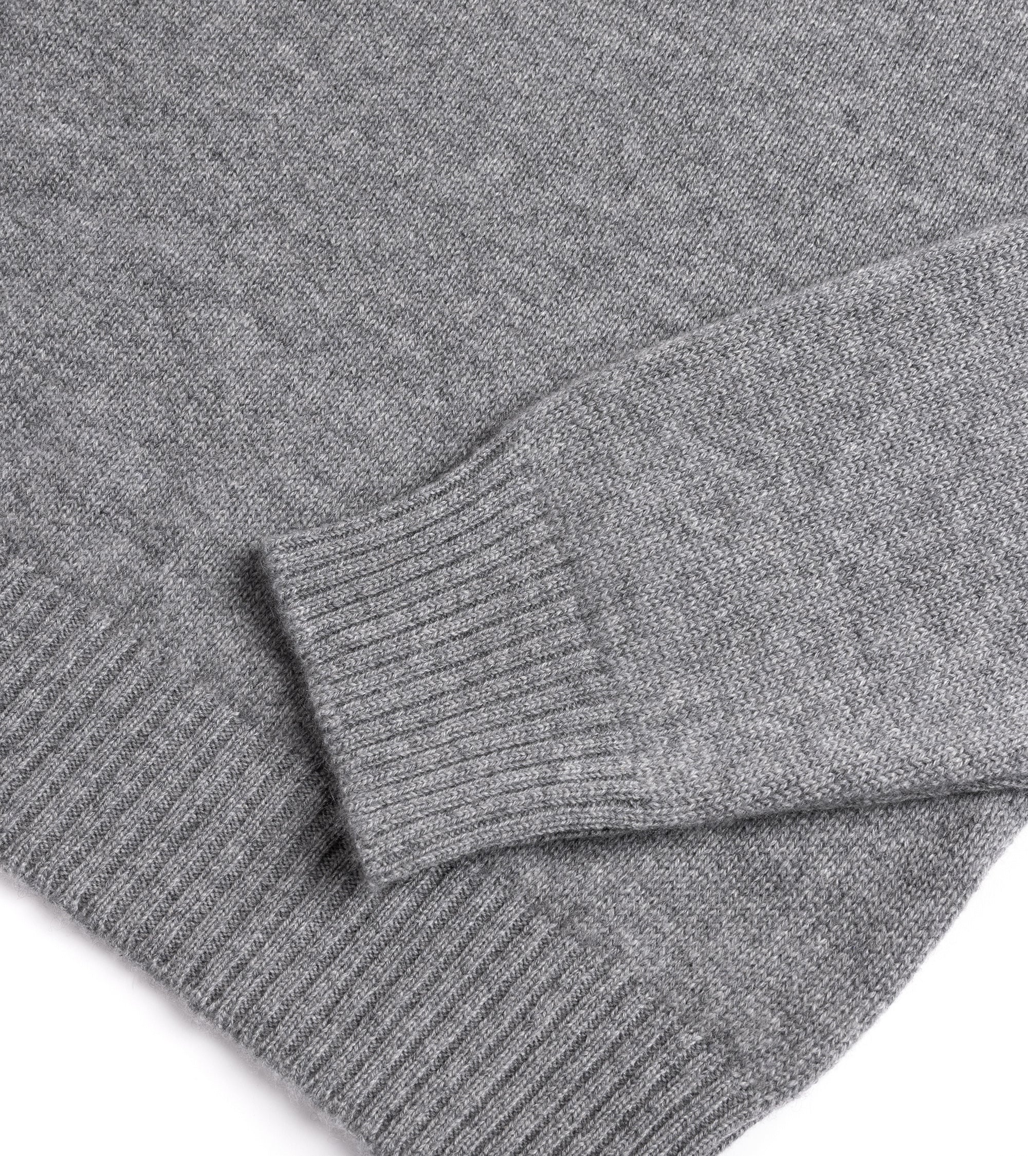 Trunk Fleet Cashmere Crew Neck Sweater: Grey