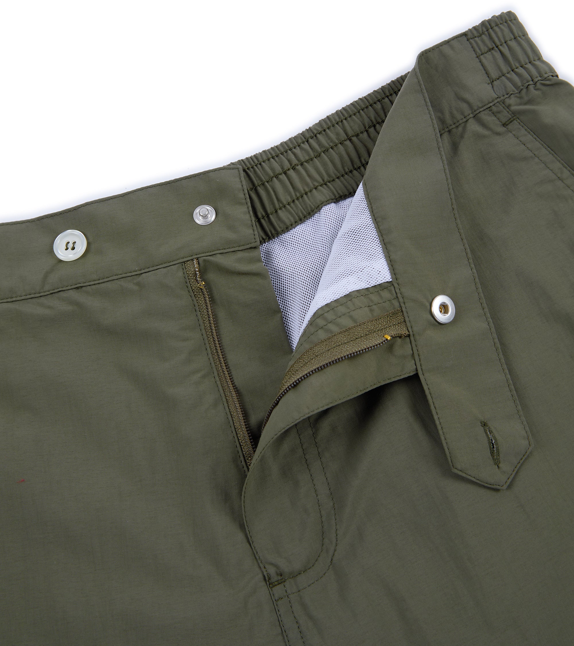 Trunk Foley Swim Shorts: Olive