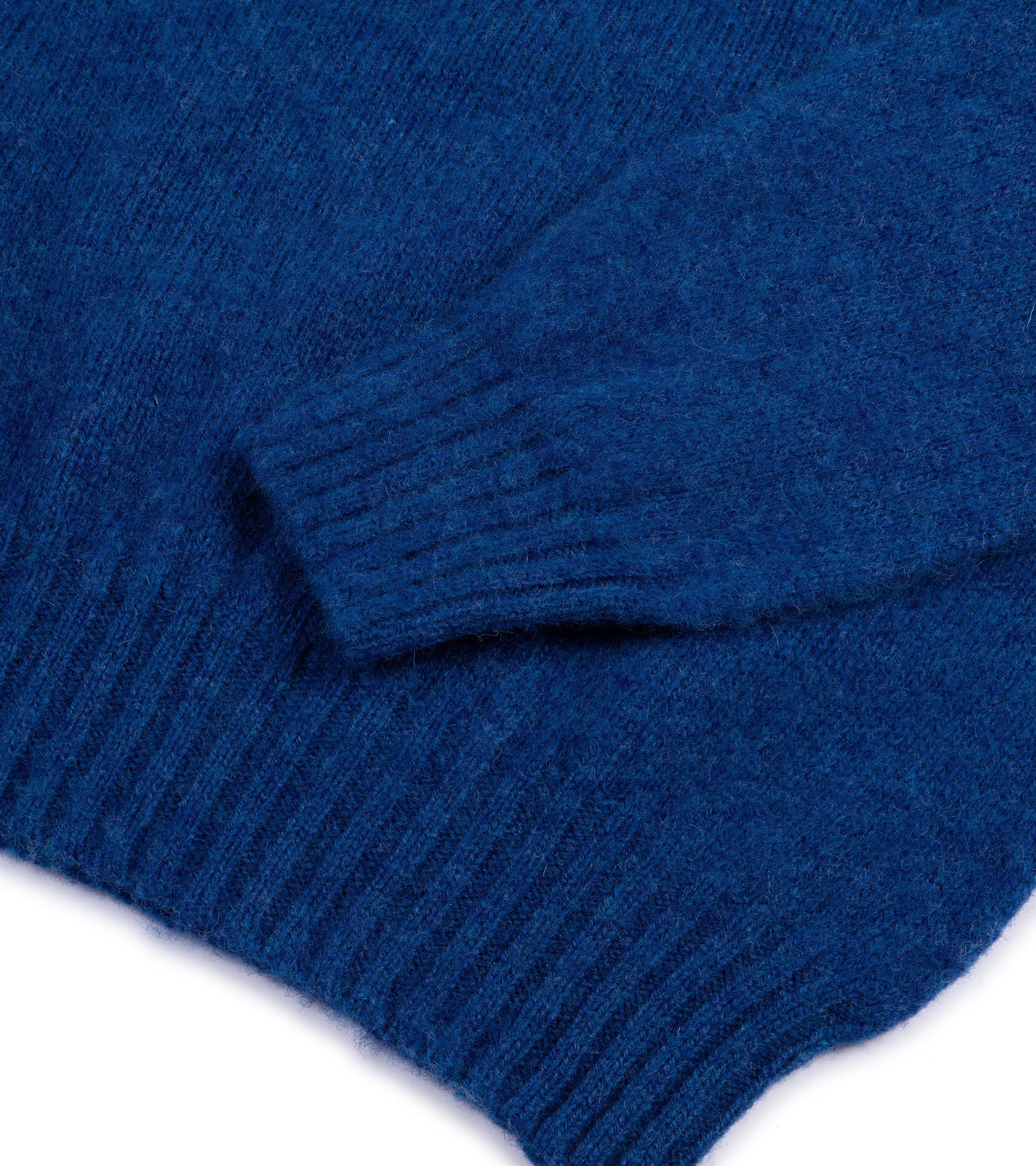 Trunk Goswell Brushed Lambswool Crew Neck Sweater: Azure Blue