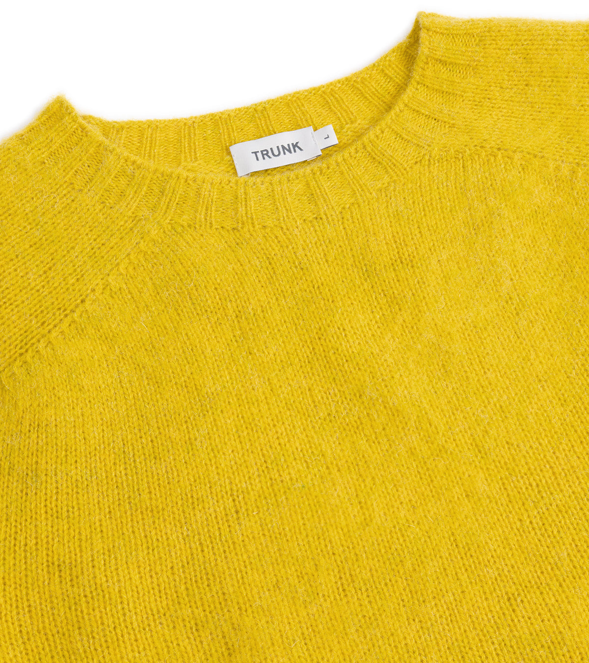 Trunk Goswell Brushed Lambswool Crew Neck Sweater: Citrus