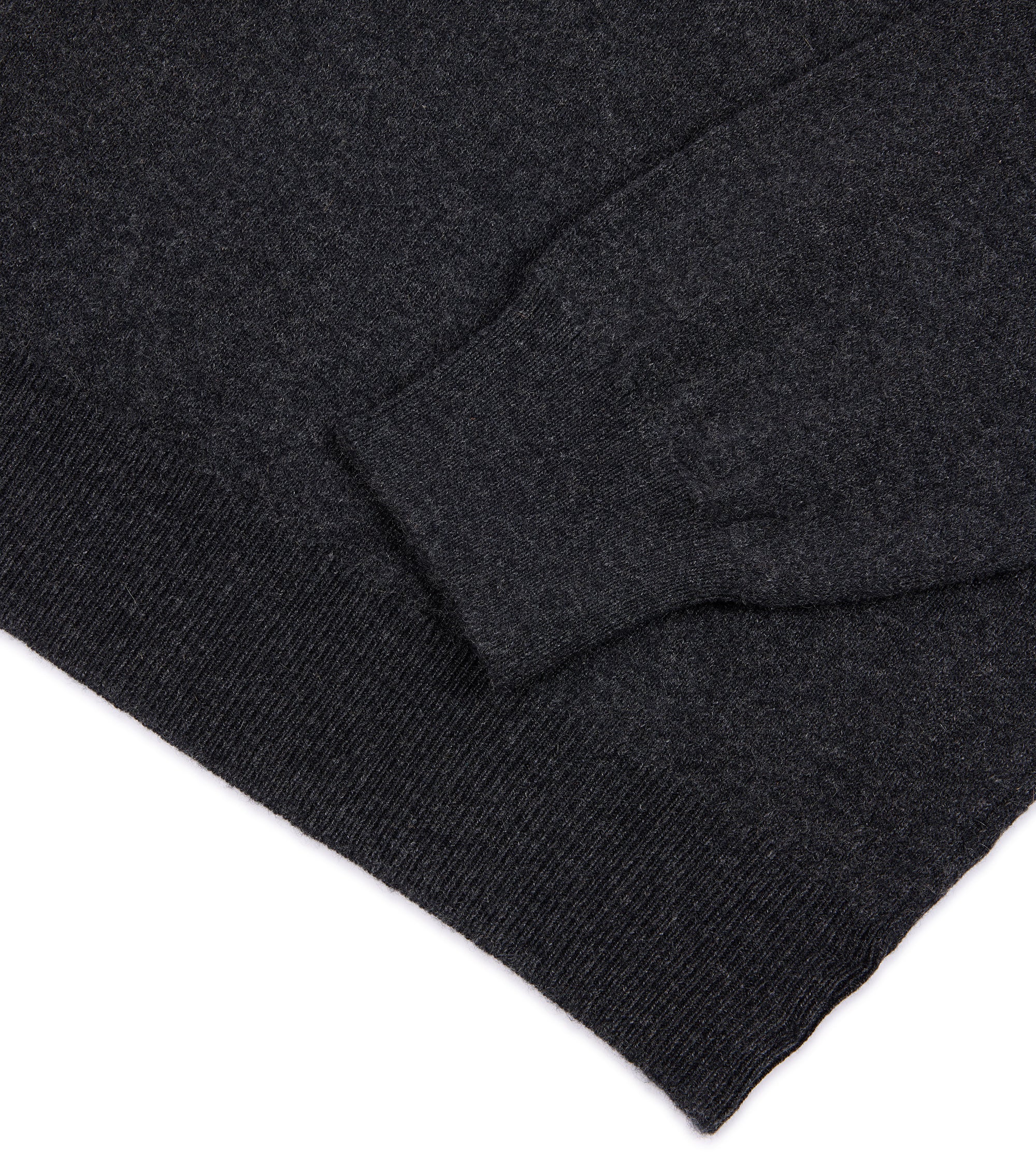 Trunk Hayne Cashmere Knit Polo Shirt: Charcoal