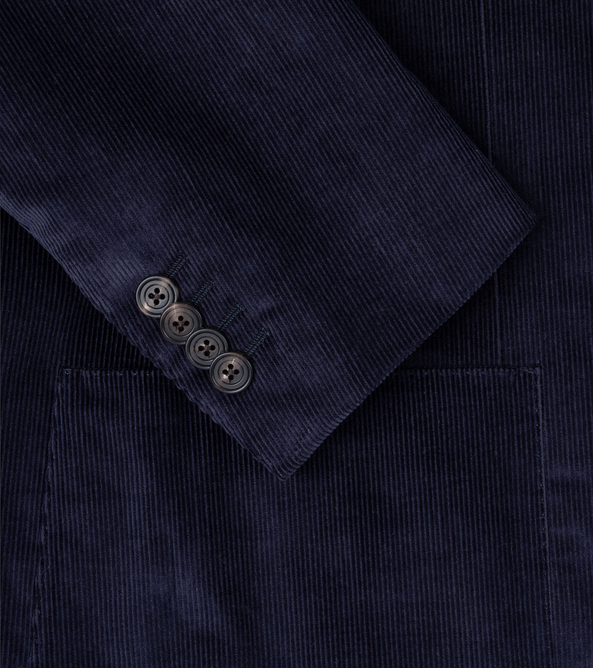 Trunk Hutton Cotton Corduroy Tailored Jacket: Navy