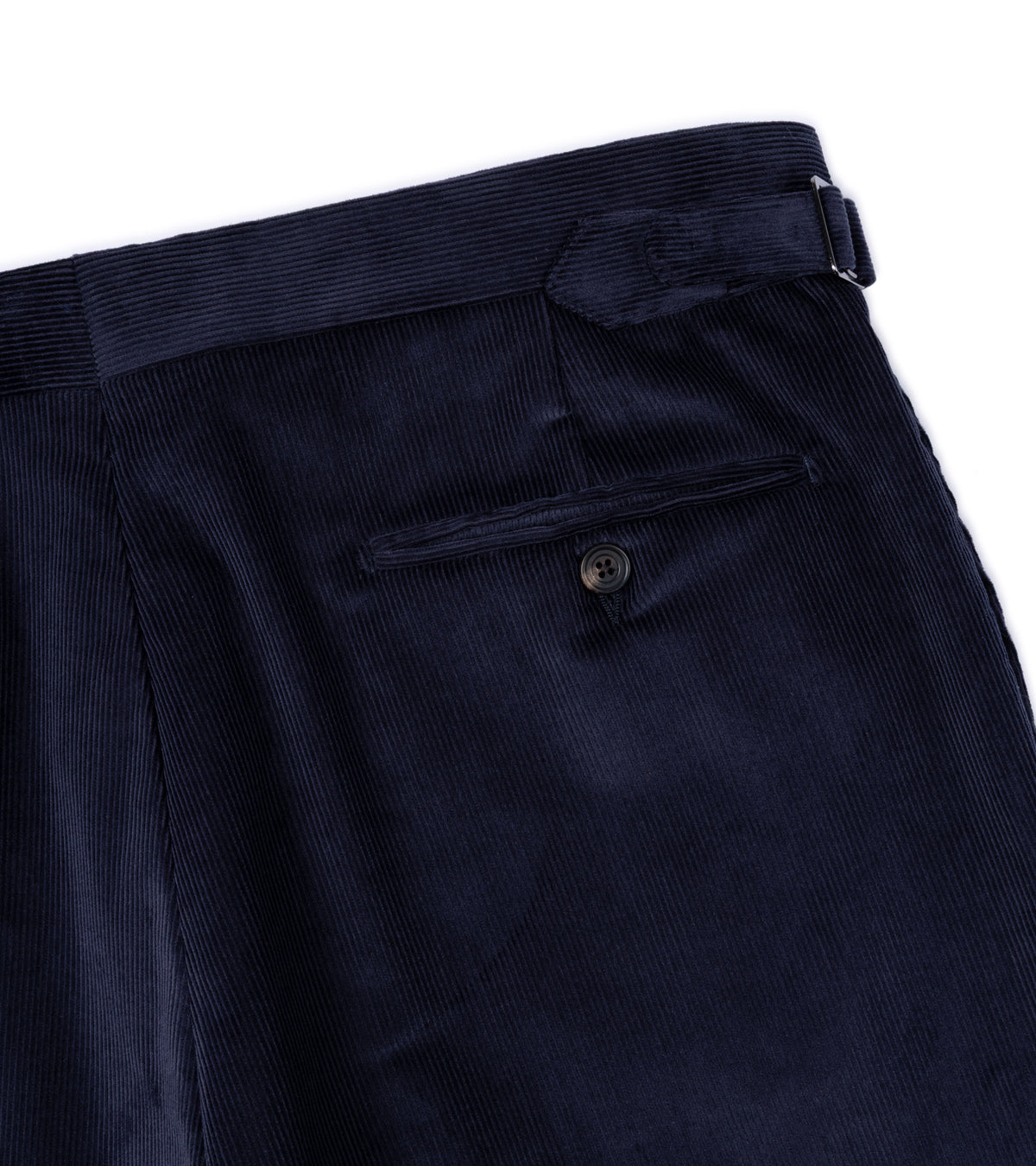 Trunk Hutton Cotton Corduroy Tailored Trousers: Navy