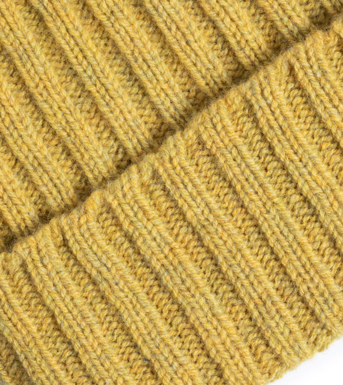 Trunk Lambswool Ribbed Beanie: Citrus