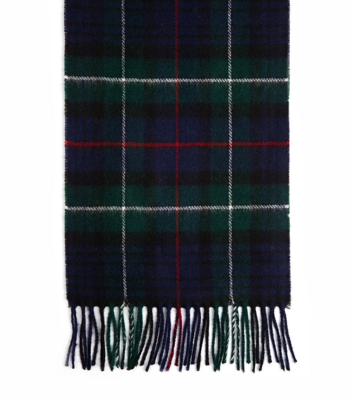 Trunk Moon Merino Check Scarf: Navy
