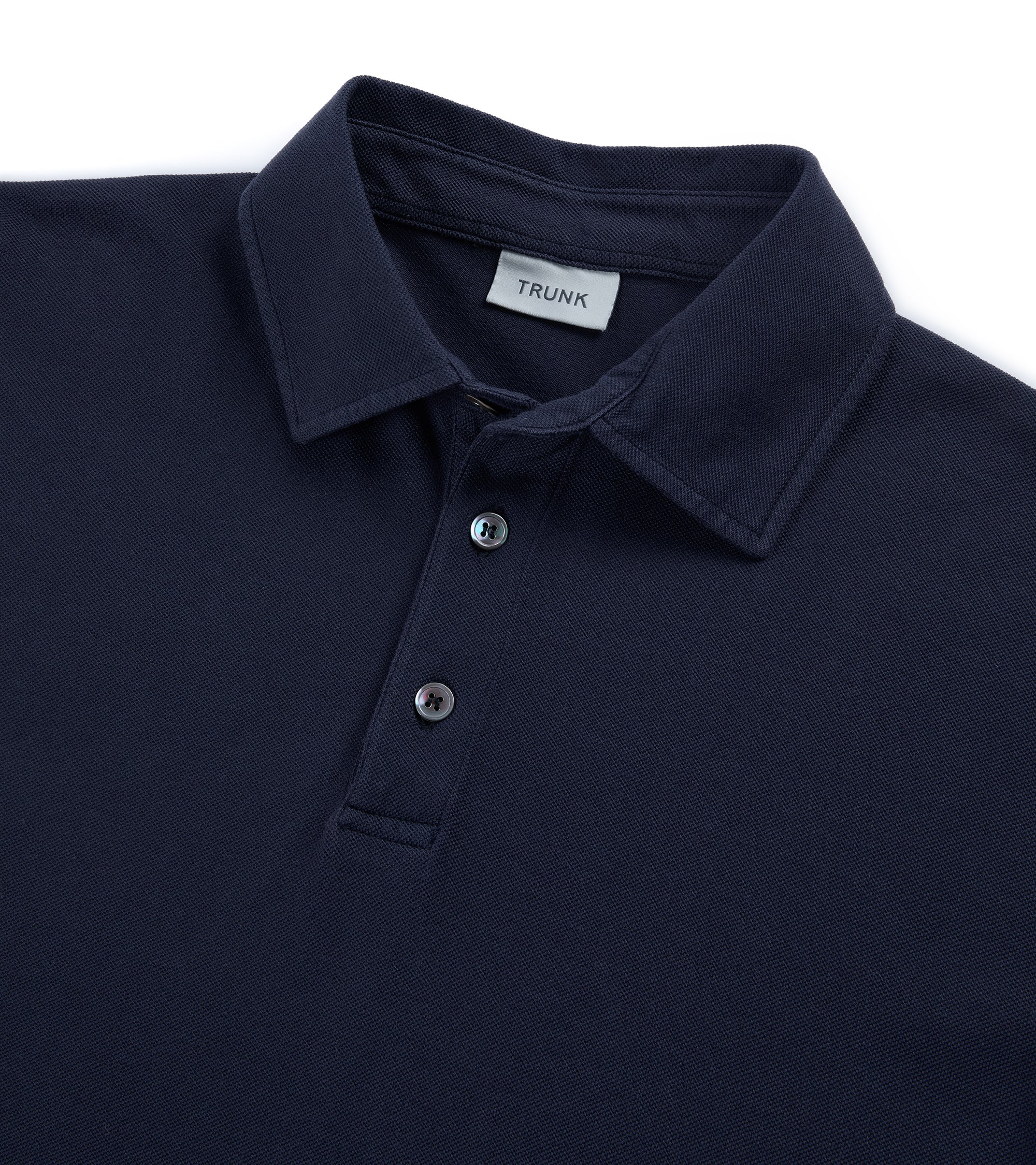 Trunk Moxon Short Sleeve Polo Shirt: Navy