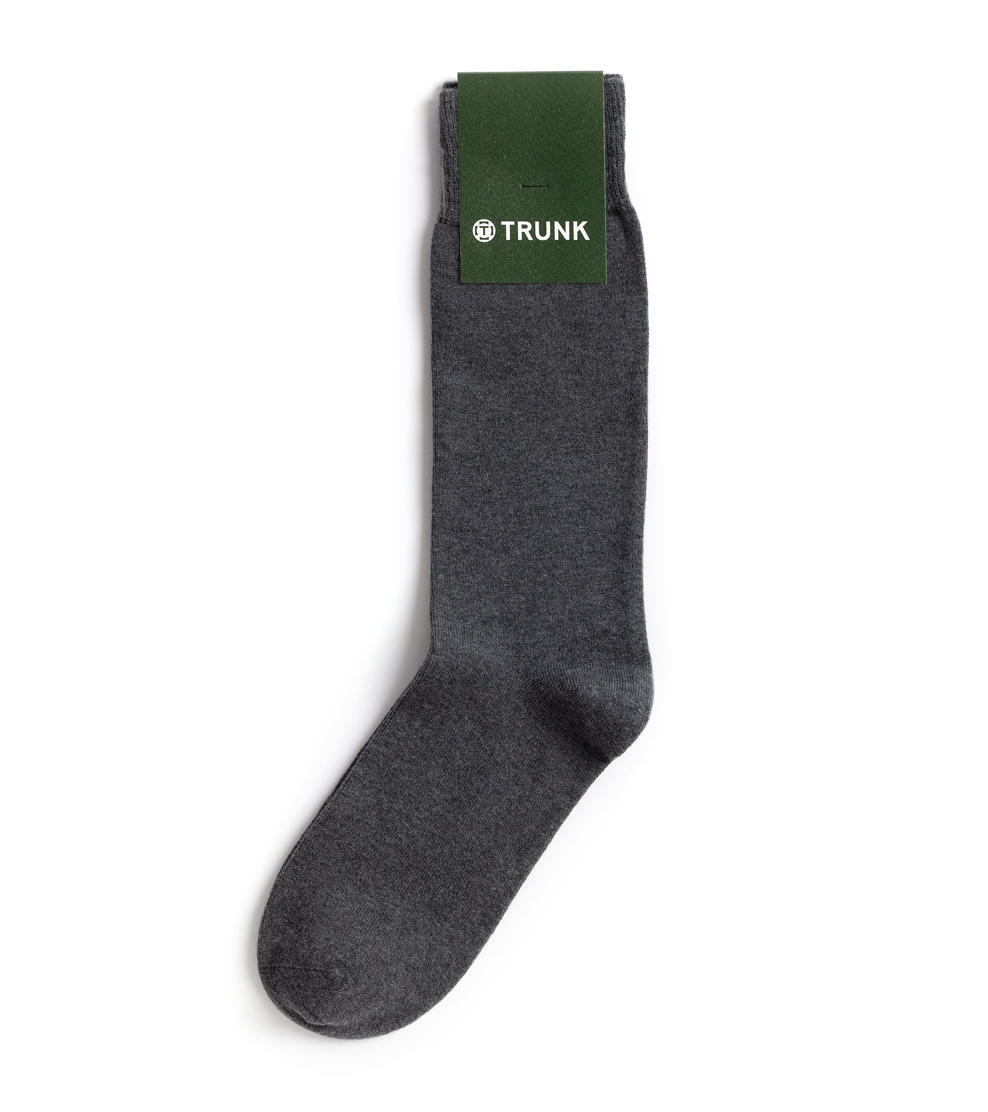 Trunk Plain Cotton Socks: Grey
