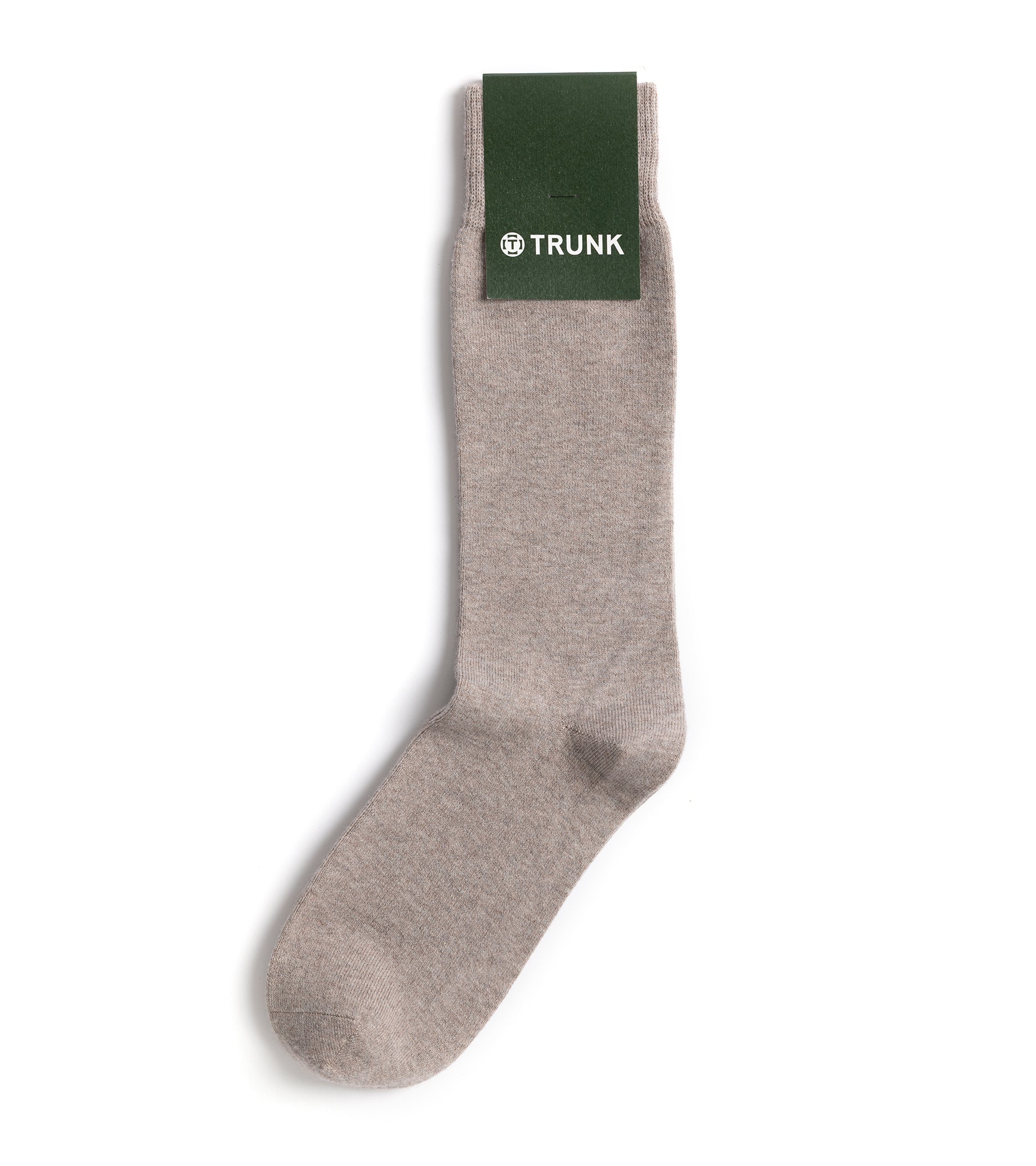 Trunk Plain Cotton Socks: Natural