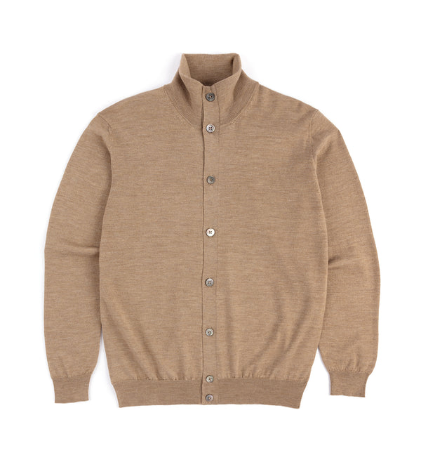 Trunk Stratton Merino Cardigan: Beige