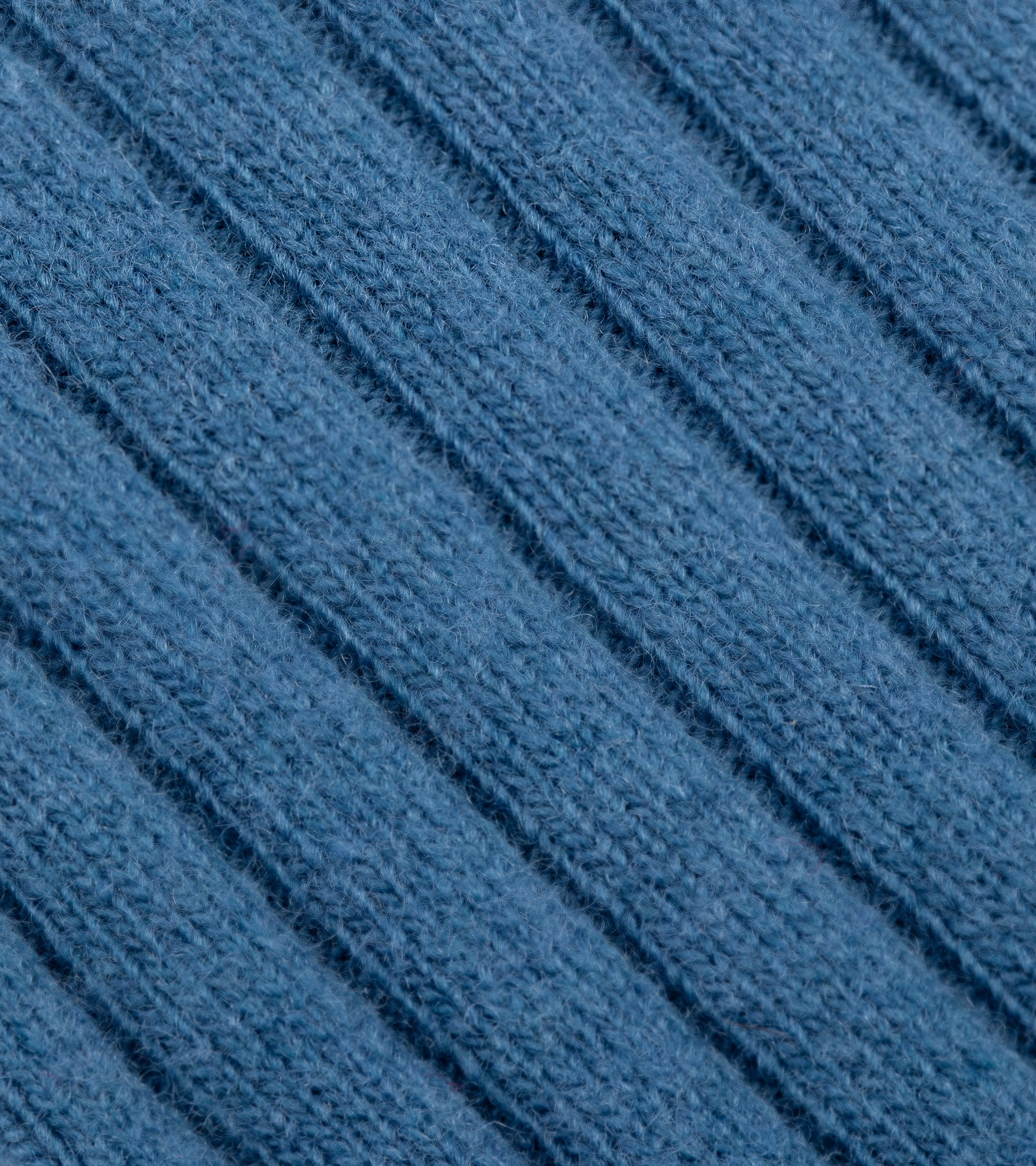Tabio Merino Ribbed Socks: Blue