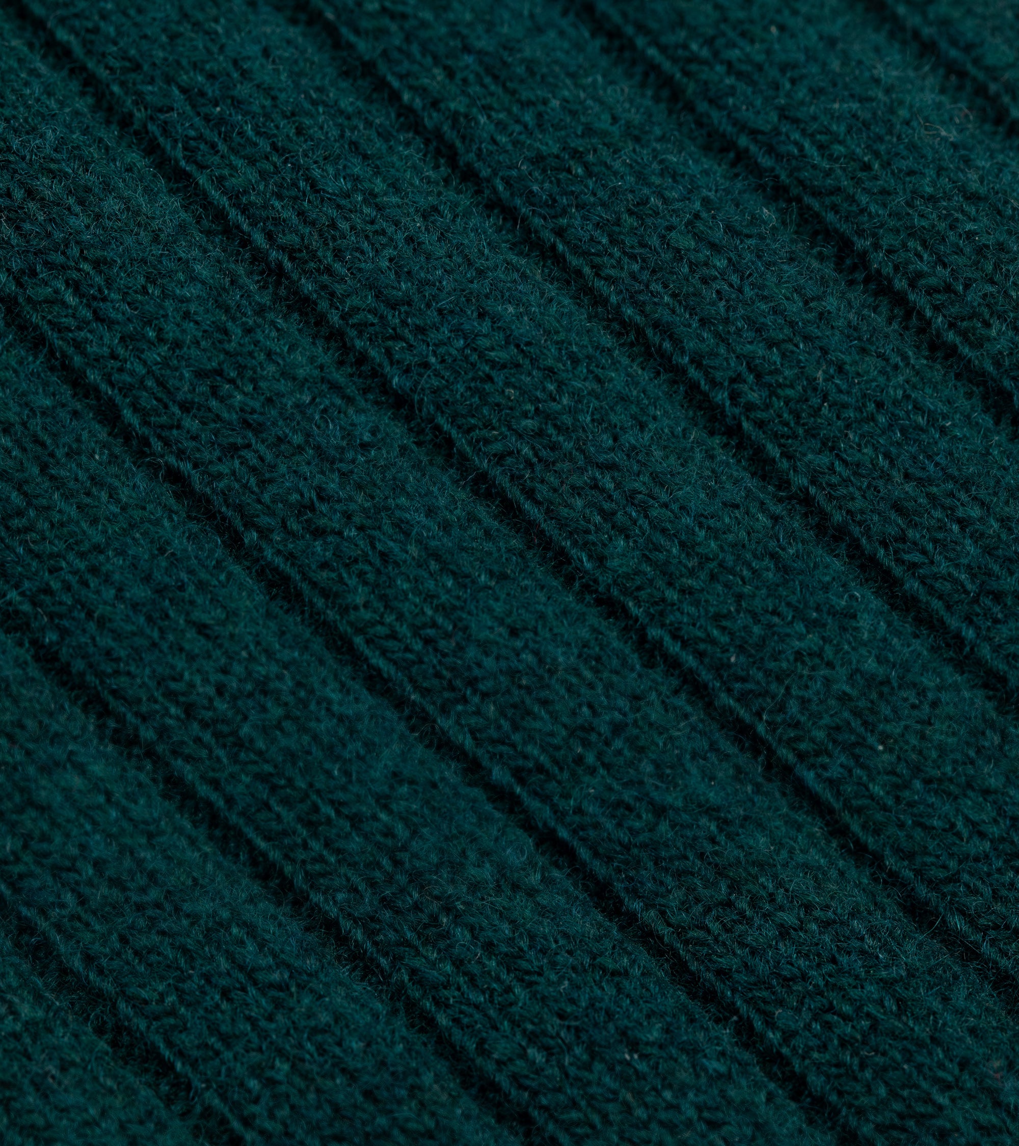 Tabio Merino Ribbed Socks: Green