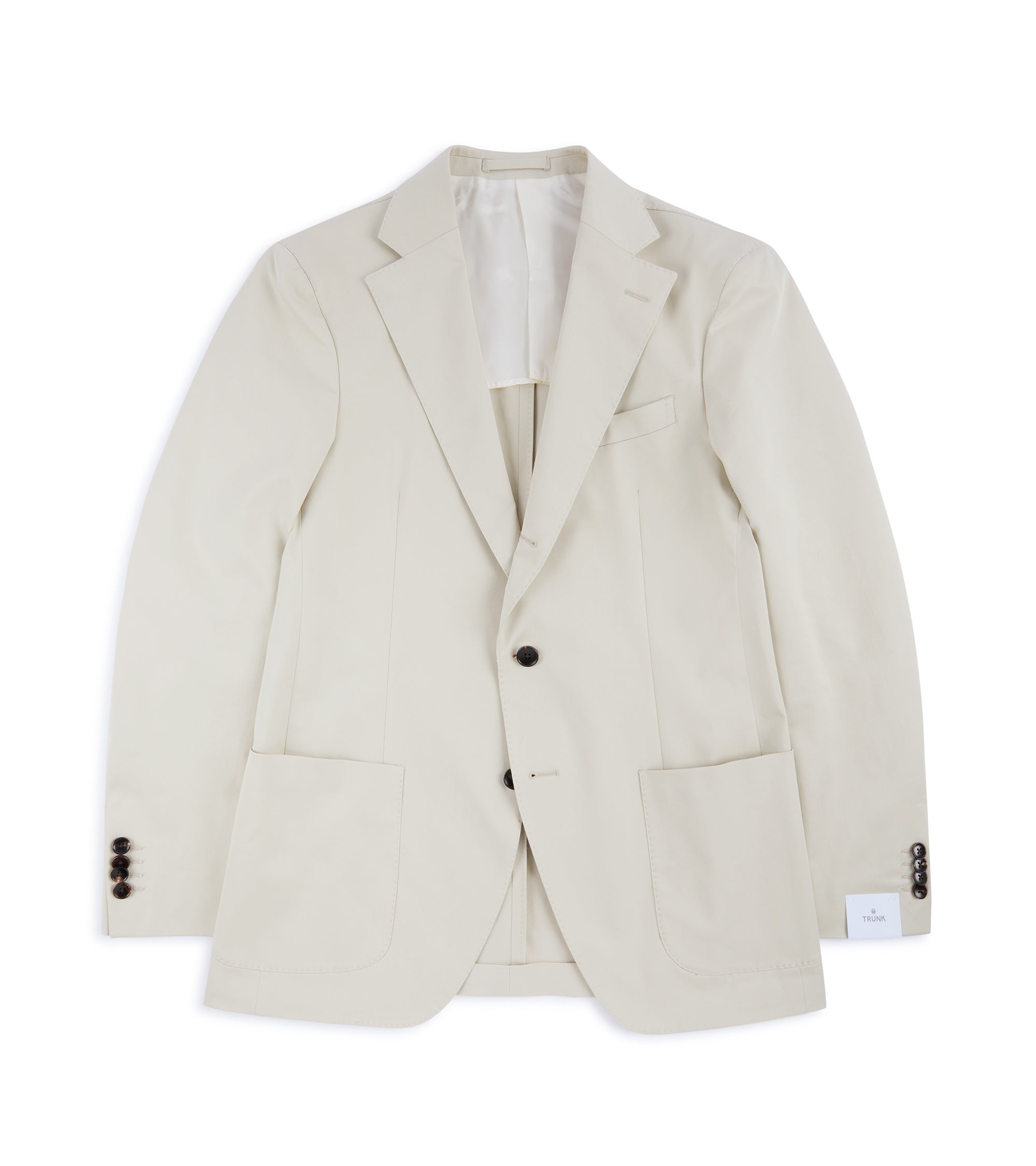 Trunk Walbrook Cotton Suit Jacket: Beige