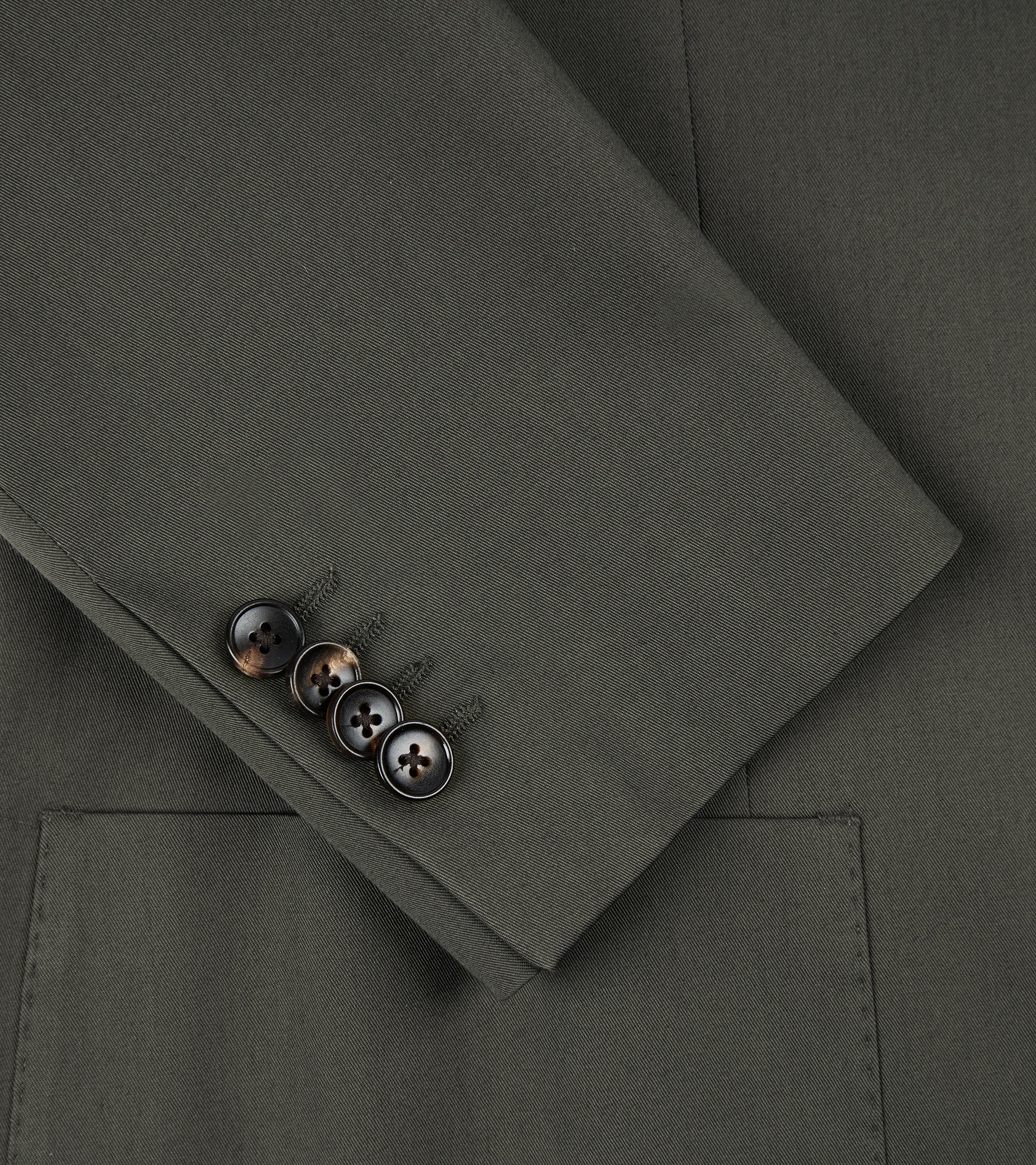 Trunk Walbrook Cotton Suit Jacket: Olive