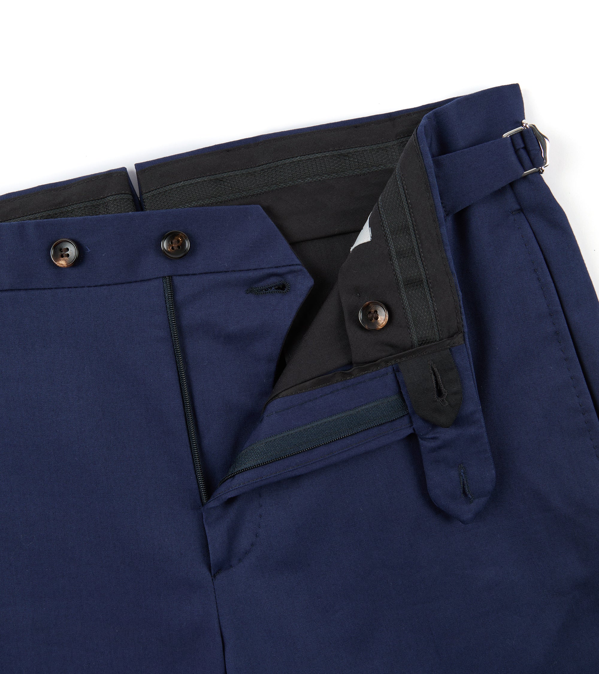 Trunk Walbrook Cotton Suit Trousers: Navy