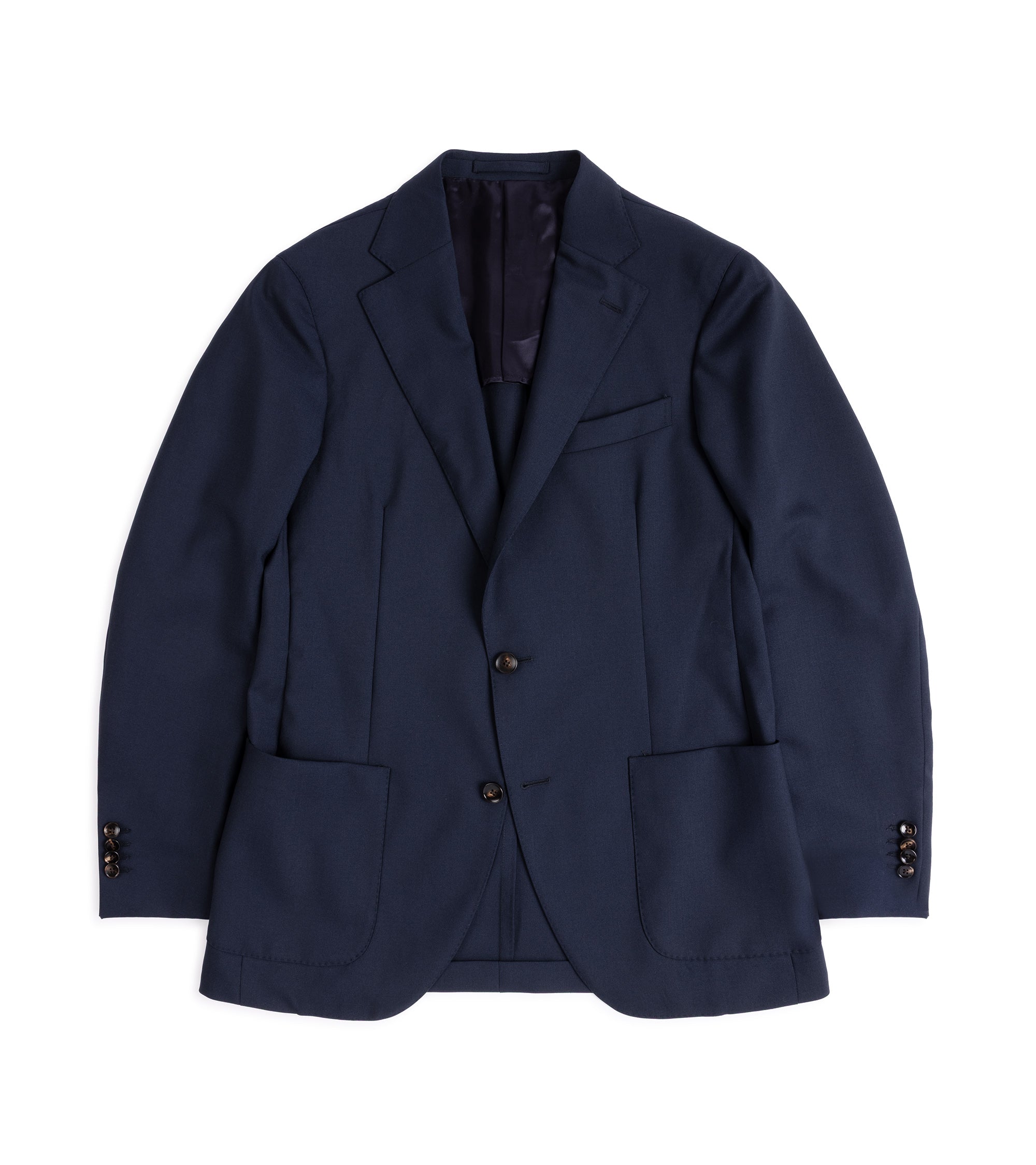 Trunk Walbrook High Twist Wool Suit Jacket: Navy