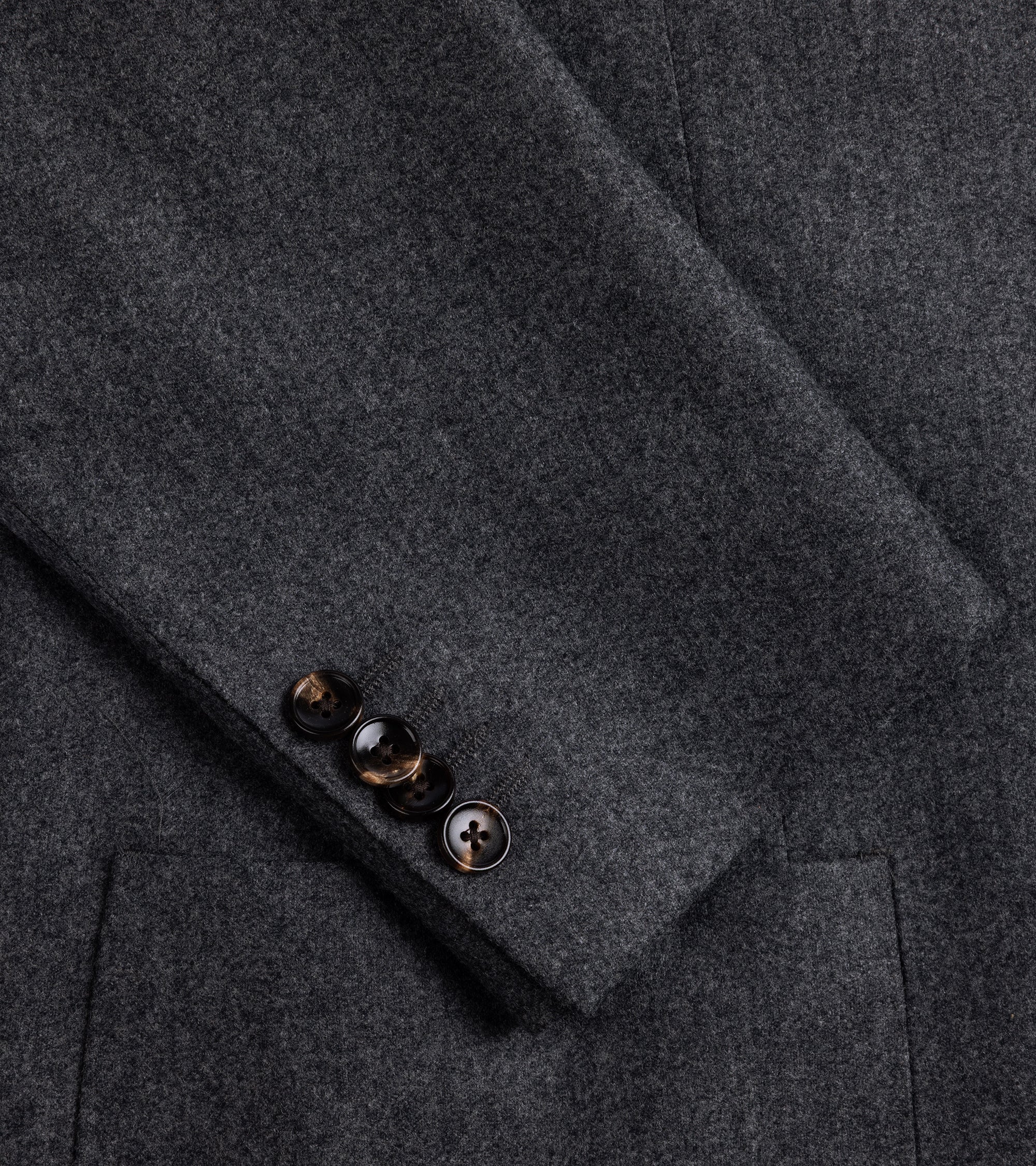 Trunk Walbrook Wool Flannel Suit Jacket: Grey