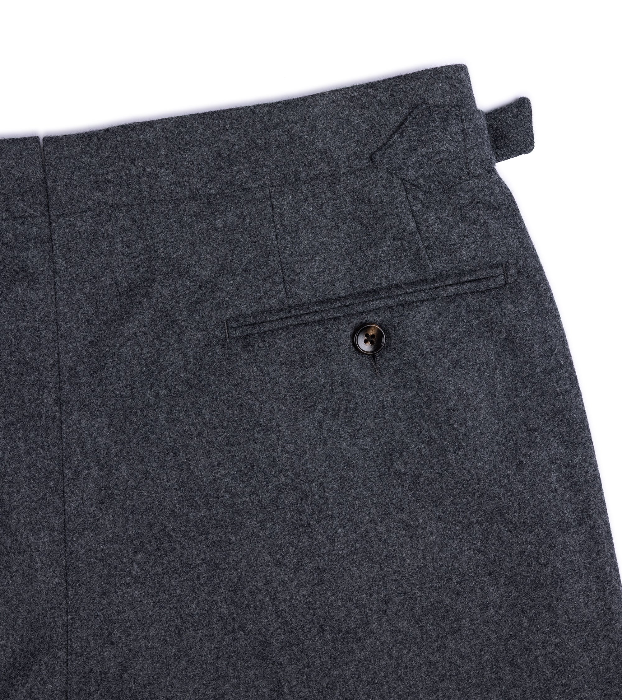Trunk Walbrook Wool Flannel Suit Trousers: Grey