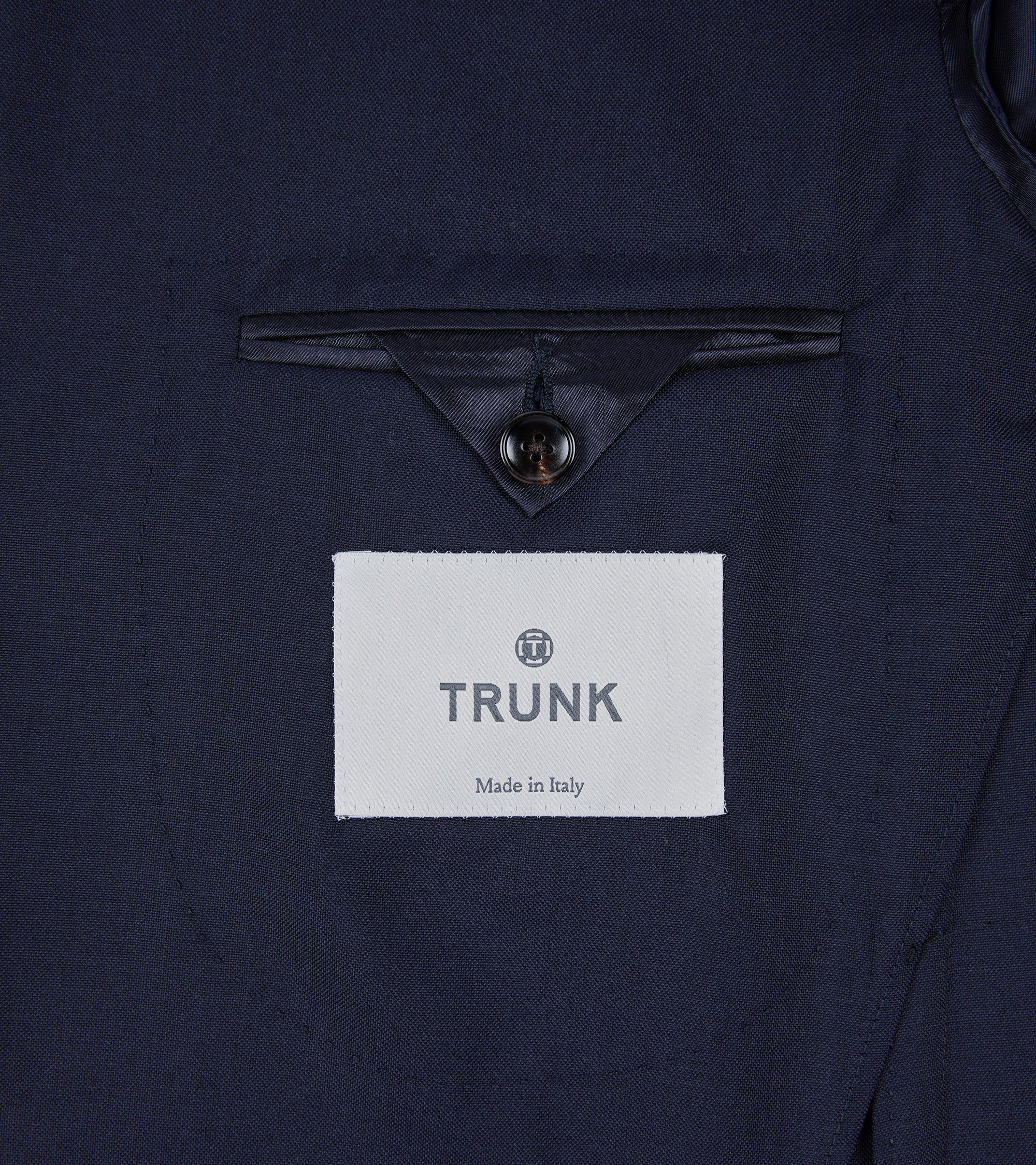 Trunk Walbrook Wool Fresco Suit Jacket: Navy