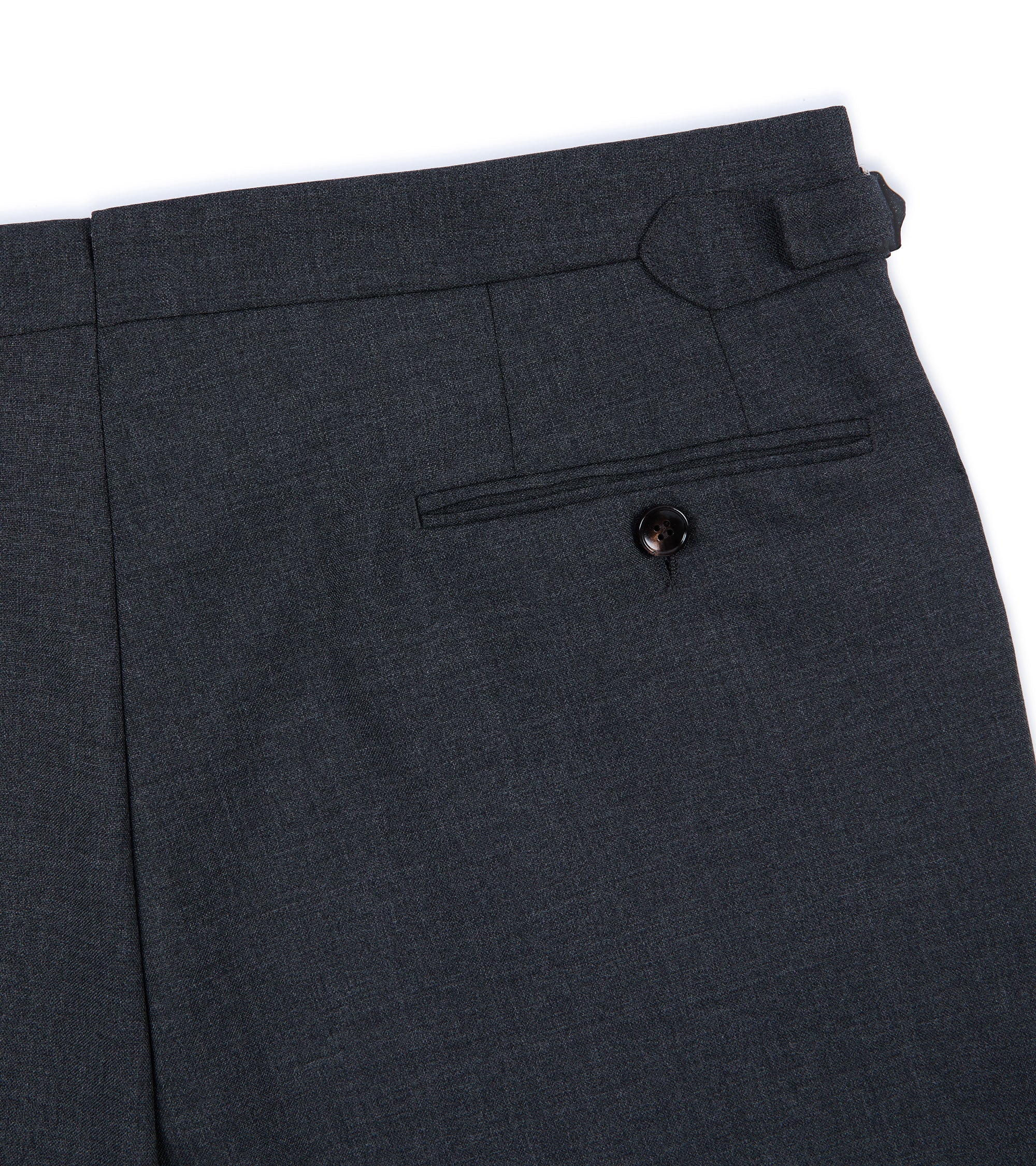Trunk Walbrook Wool Fresco Suit Trousers: Grey