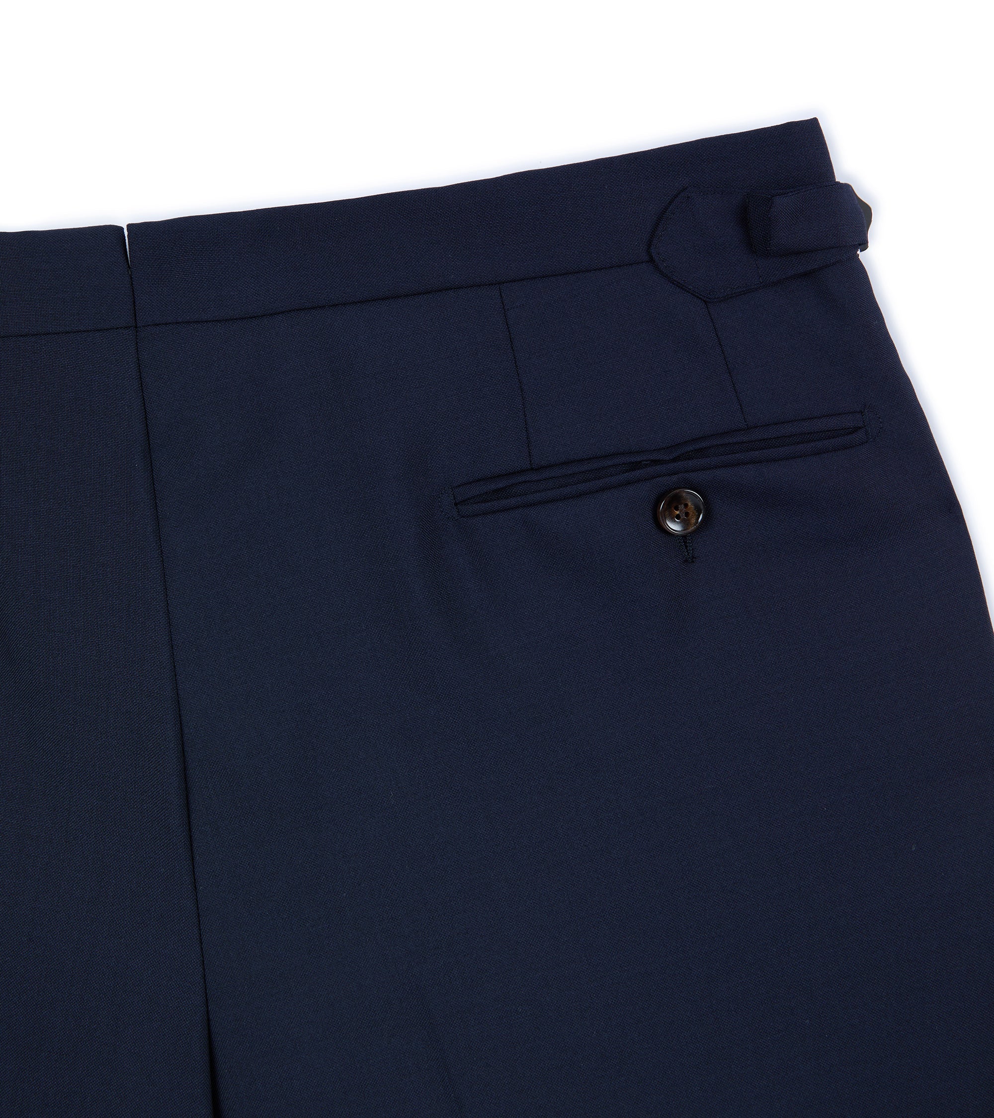 Trunk Walbrook Wool Fresco Suit Trousers: Navy