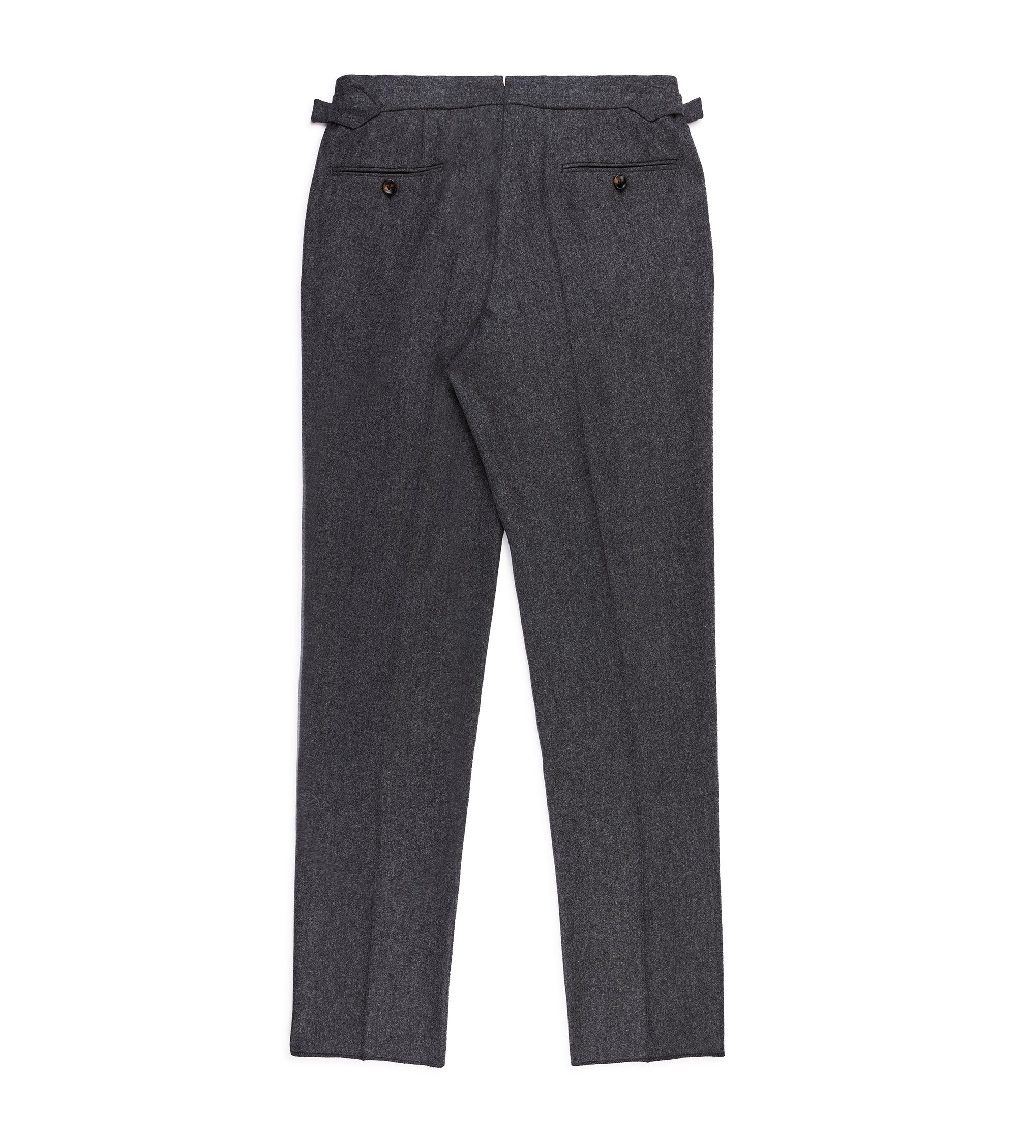 Trunk Warwick Wool Flannel Trousers: Grey
