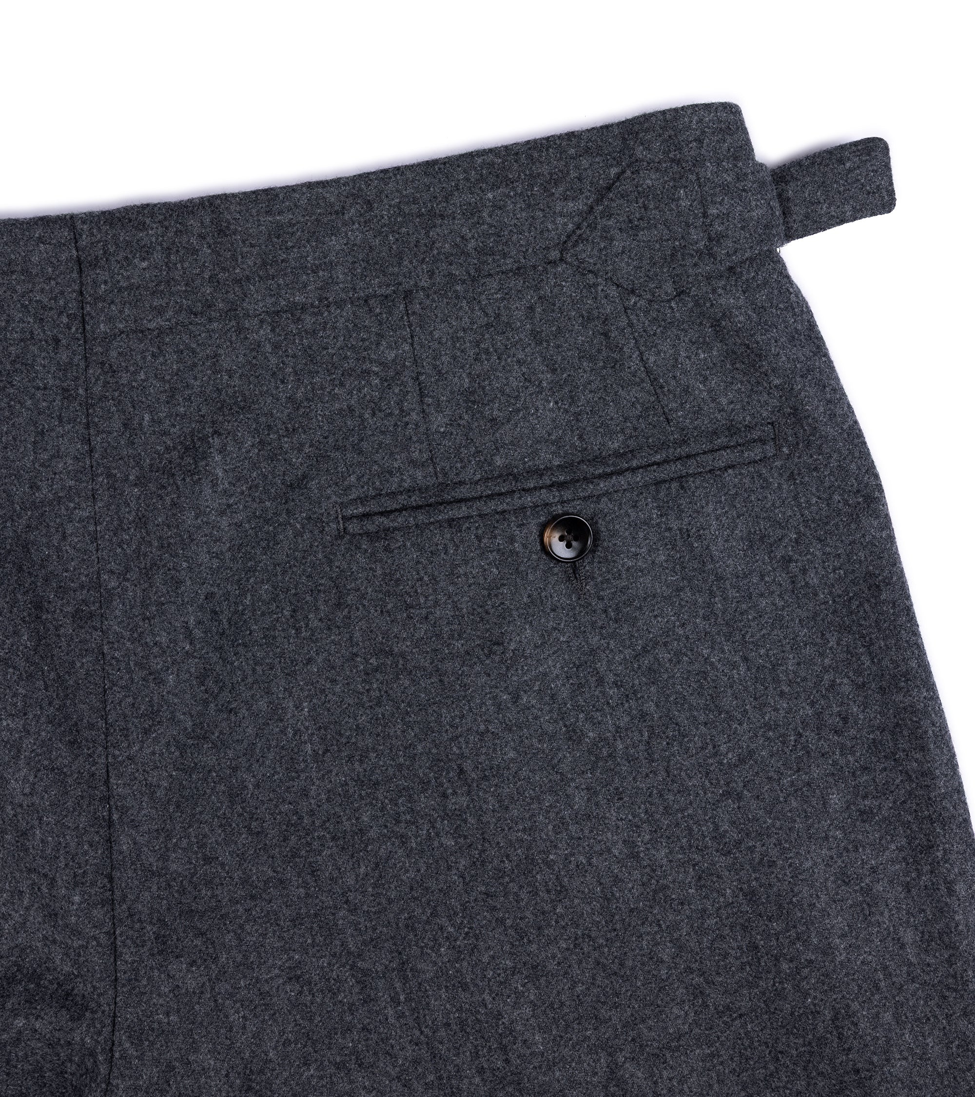 Trunk Warwick Wool Flannel Trousers: Grey