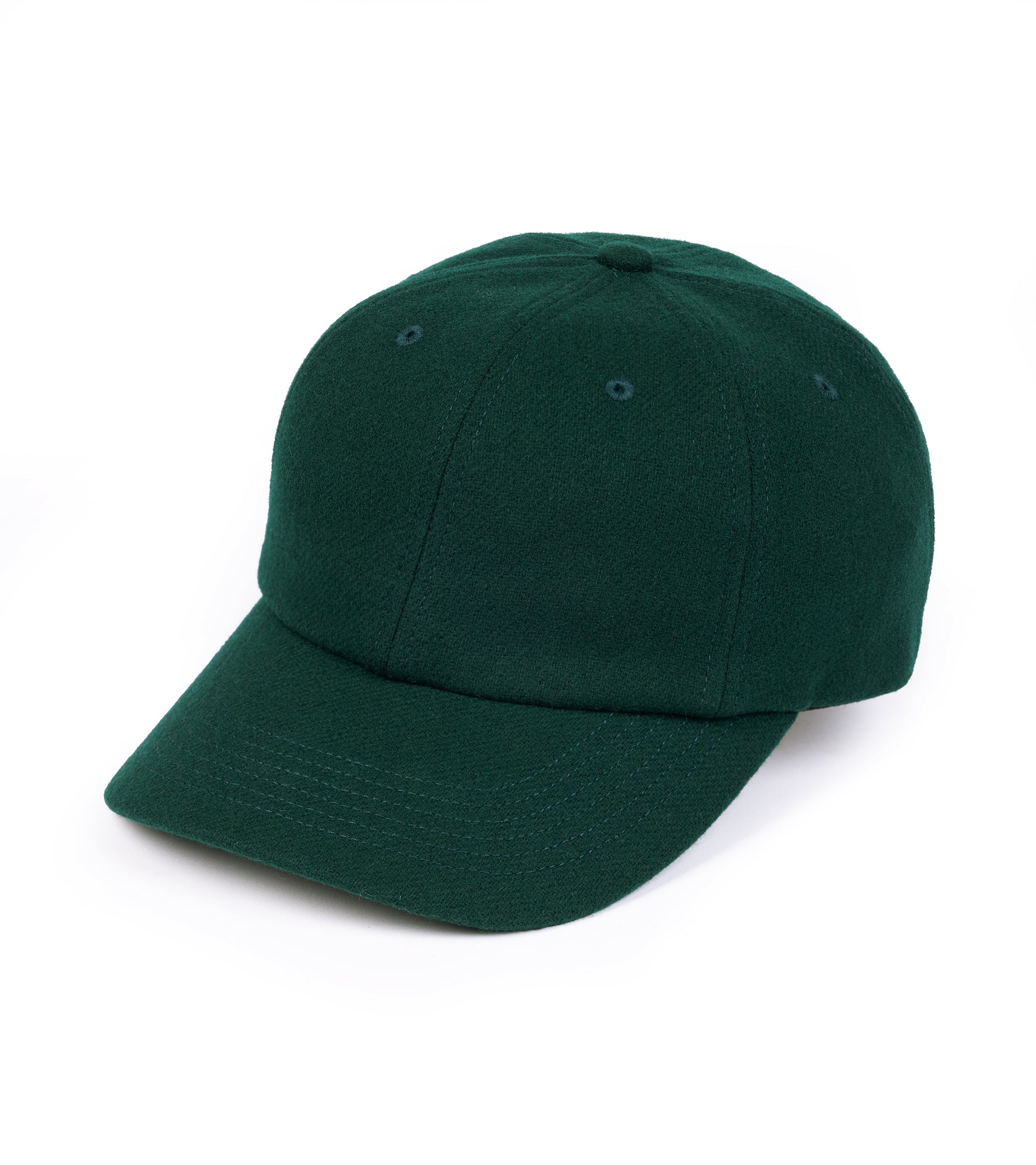 Trunk Wool Flannel Baseball Cap: Dark Green