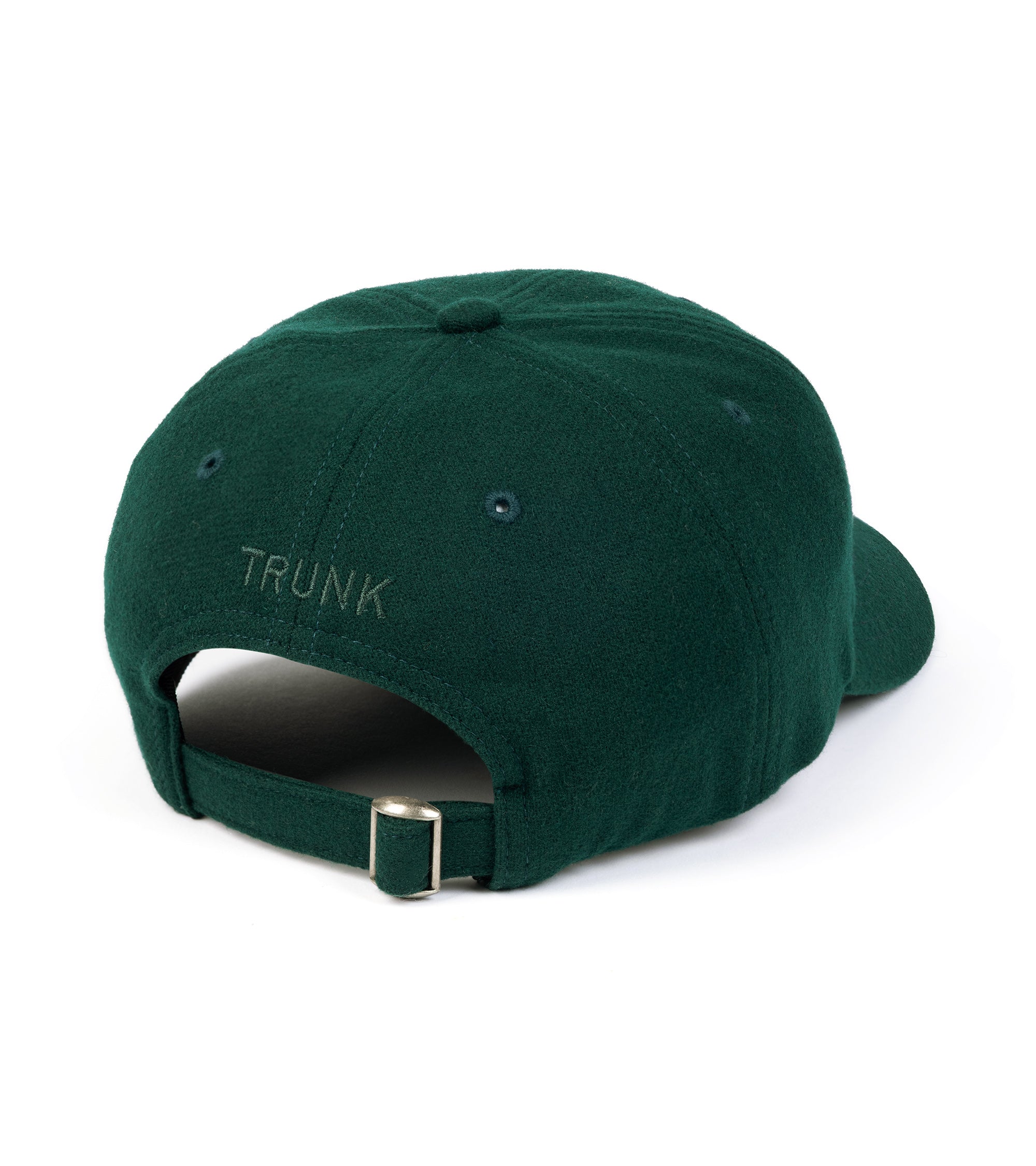 Trunk Wool Flannel Baseball Cap: Dark Green