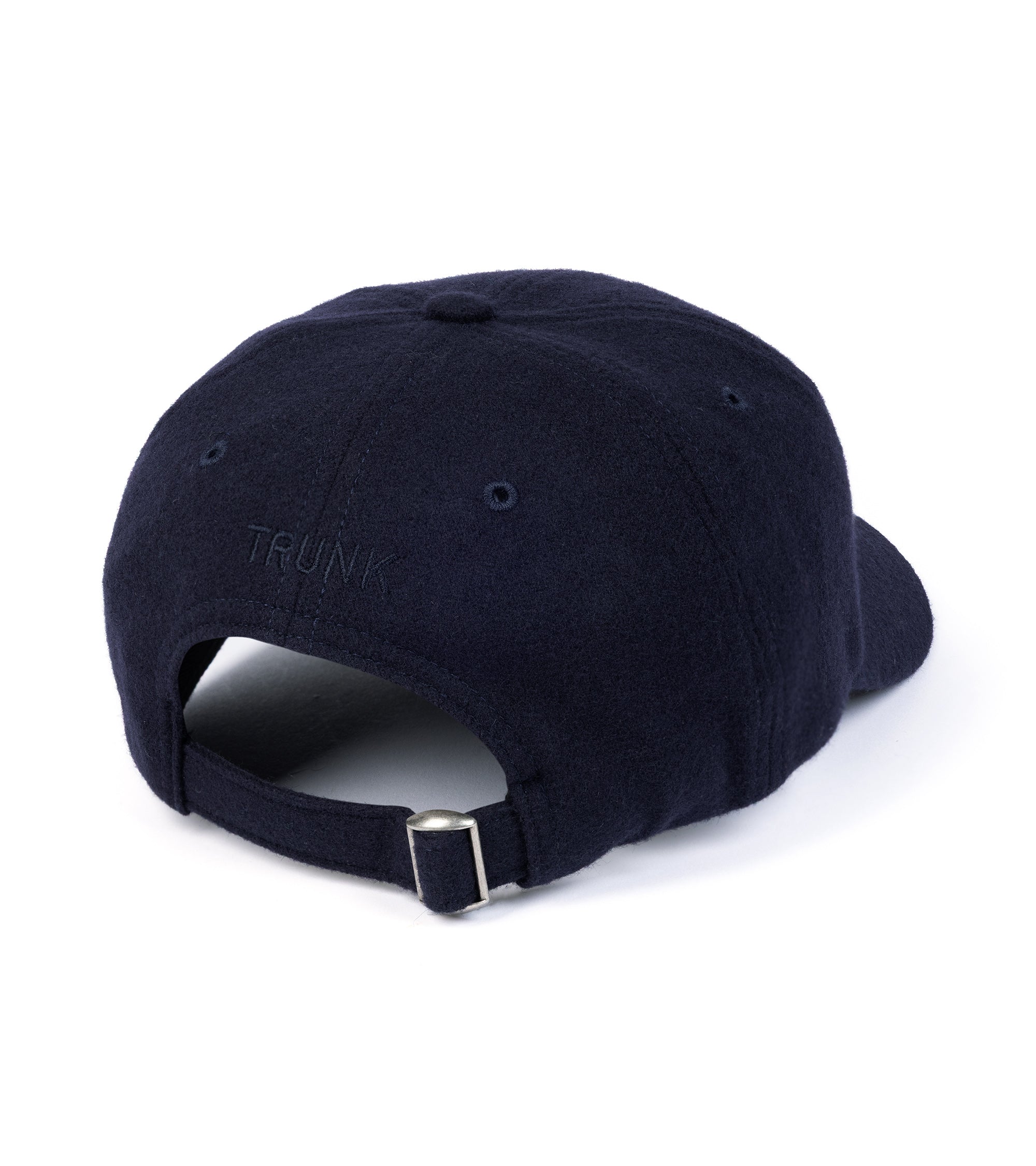 Trunk Wool Flannel Baseball Cap: Navy