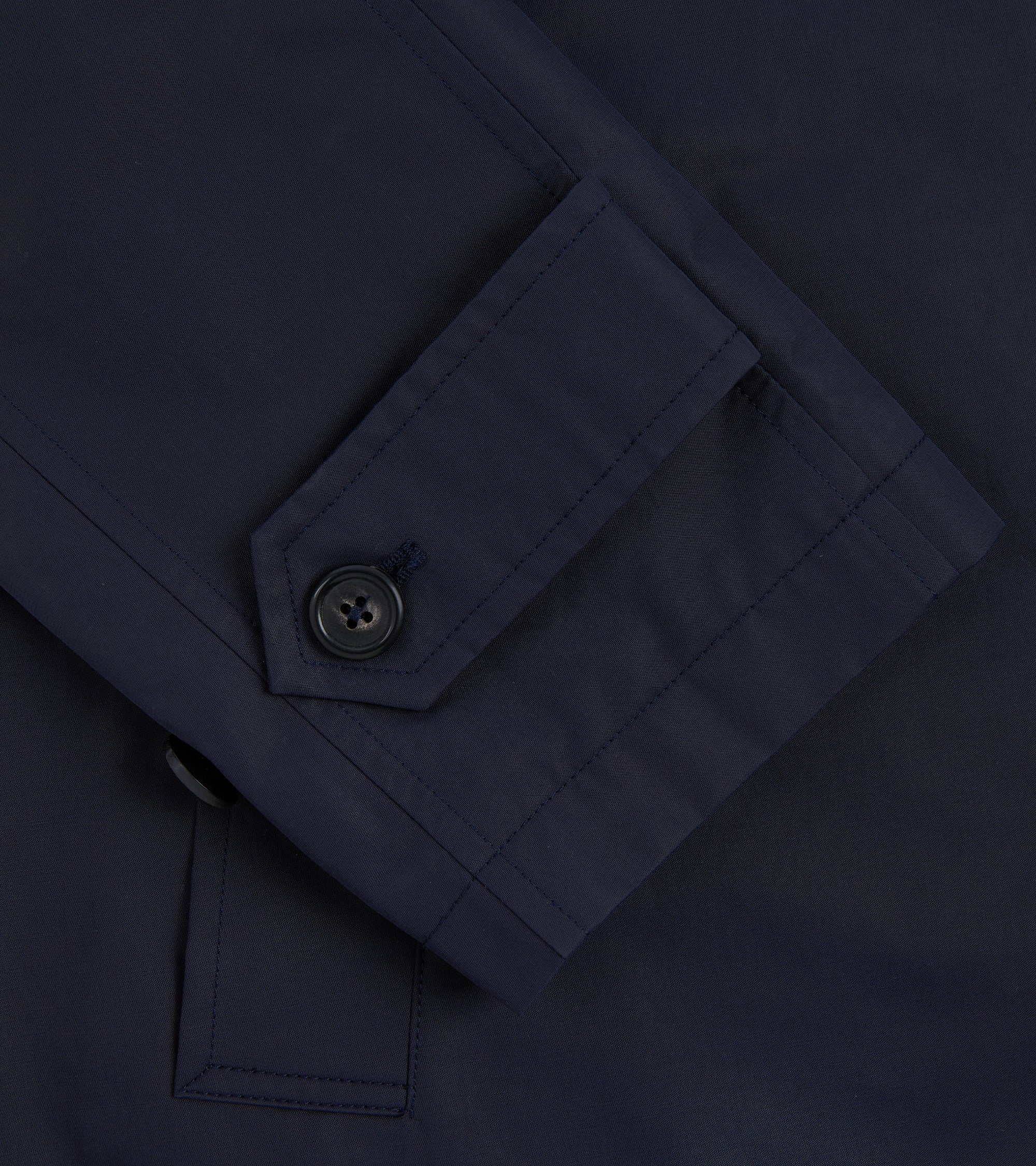 Trunk Harding Cotton Blend Raincoat: Navy