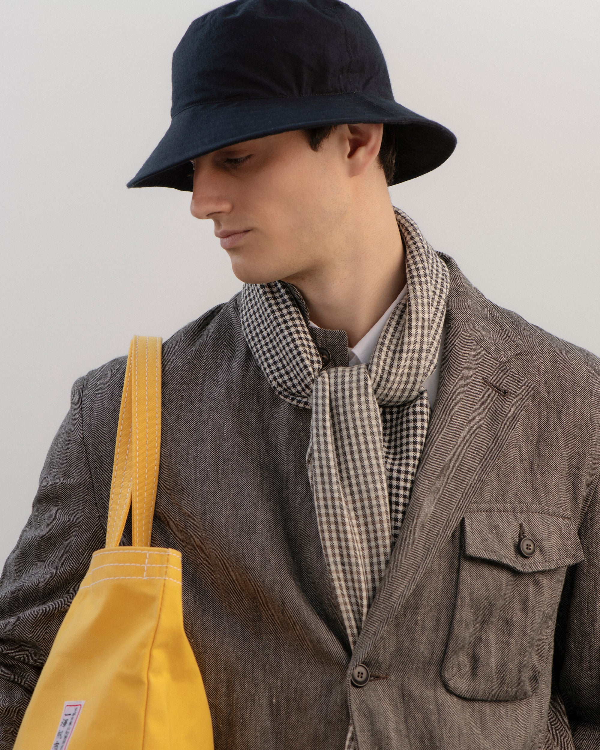 East Harbour Surplus Chester Cotton Linen Herringbone Sport Jacket: Grey