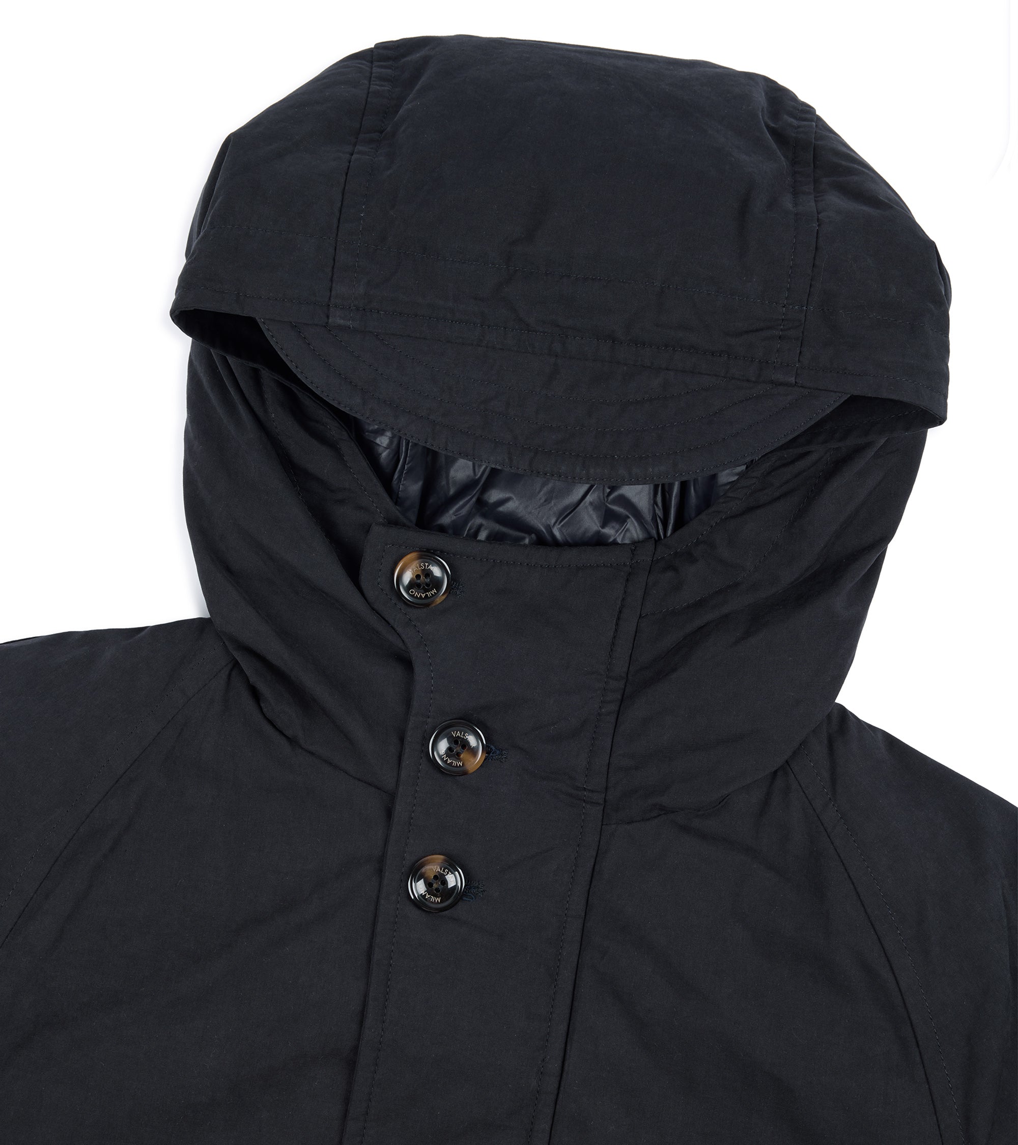 Valstar Liam Waxed Cotton Goose Down Parka: Navy