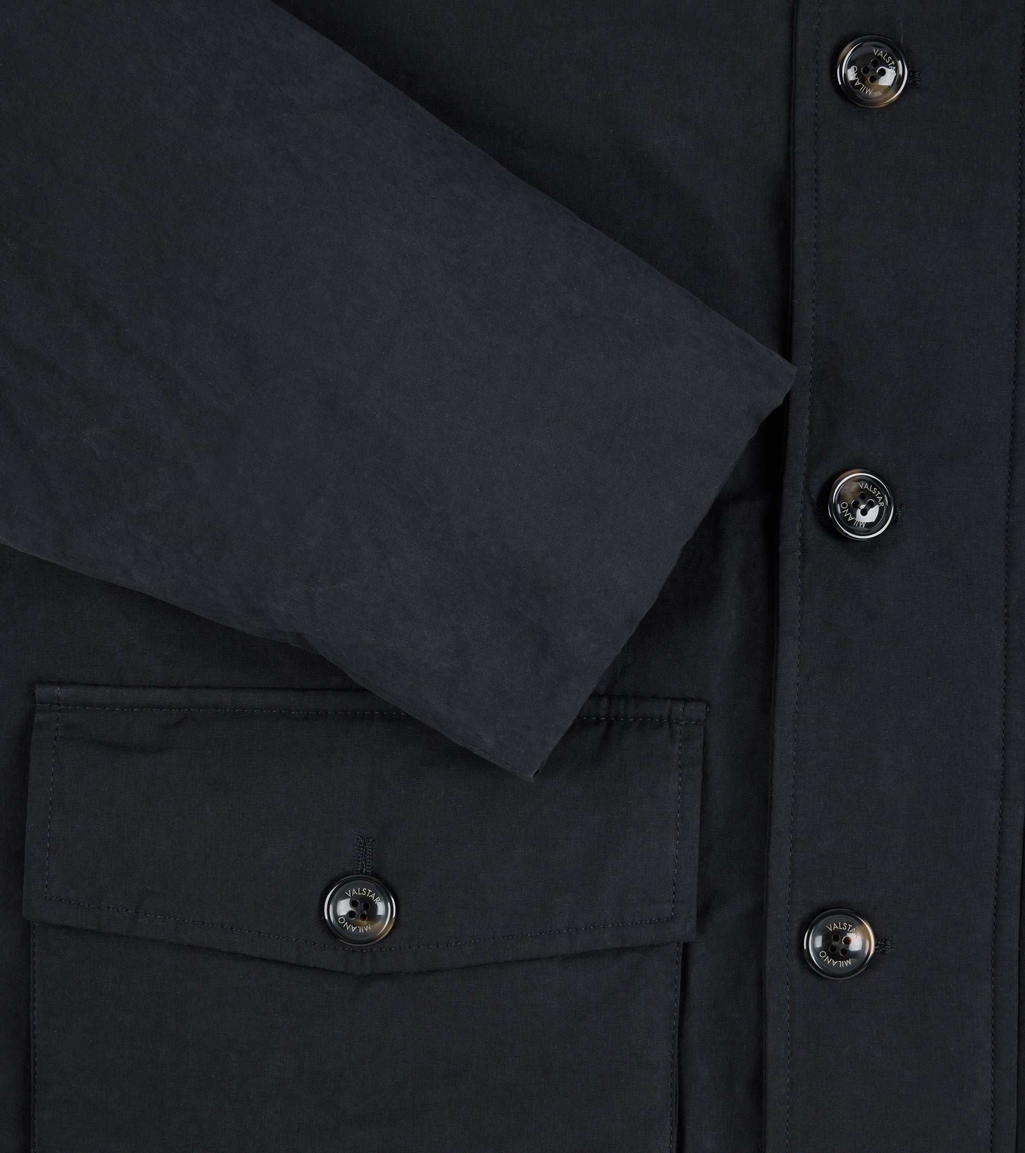 Valstar Liam Waxed Cotton Goose Down Parka: Navy