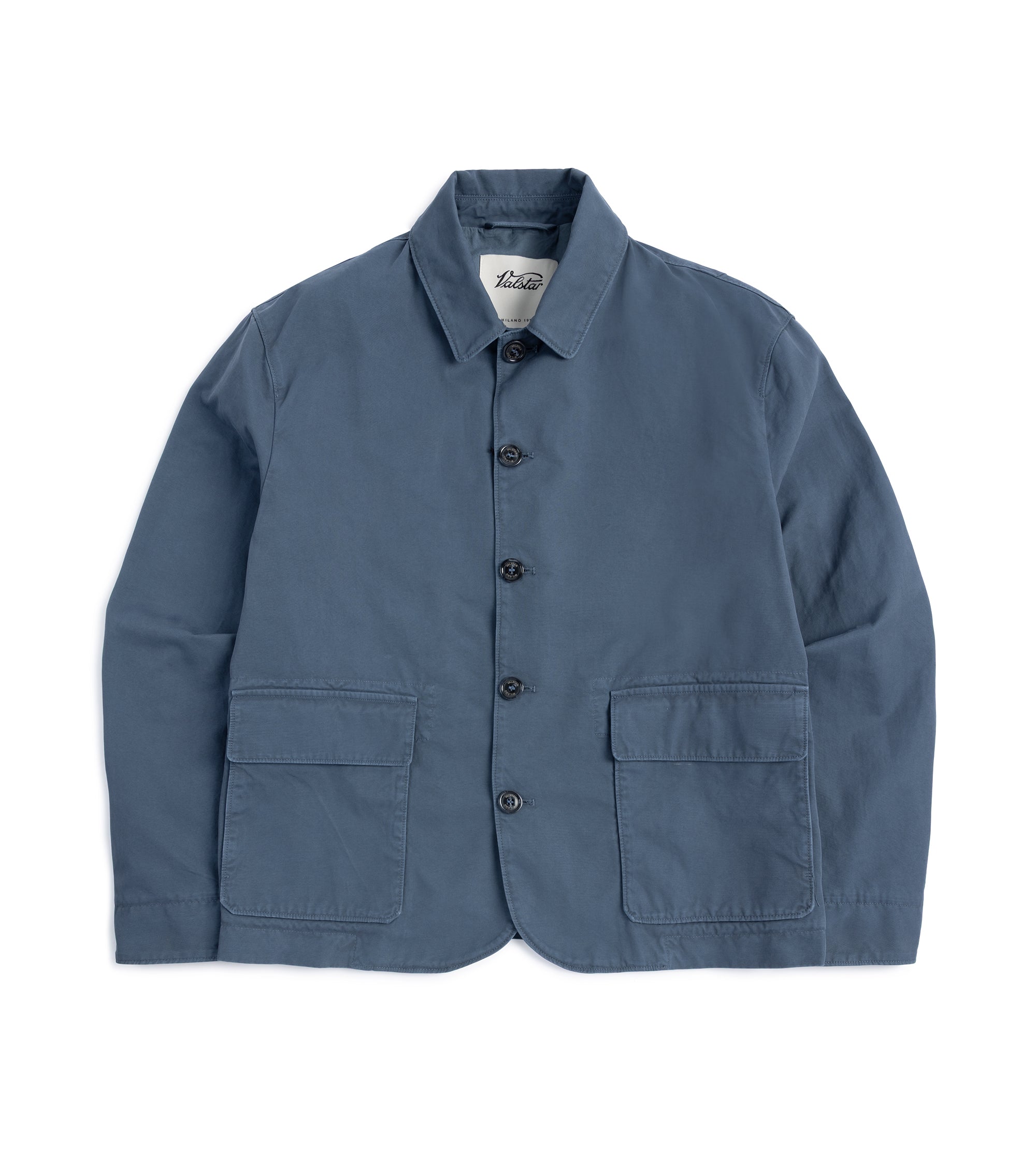 Valstar Nils Cotton Canvas Barn Jacket: Blue Grey