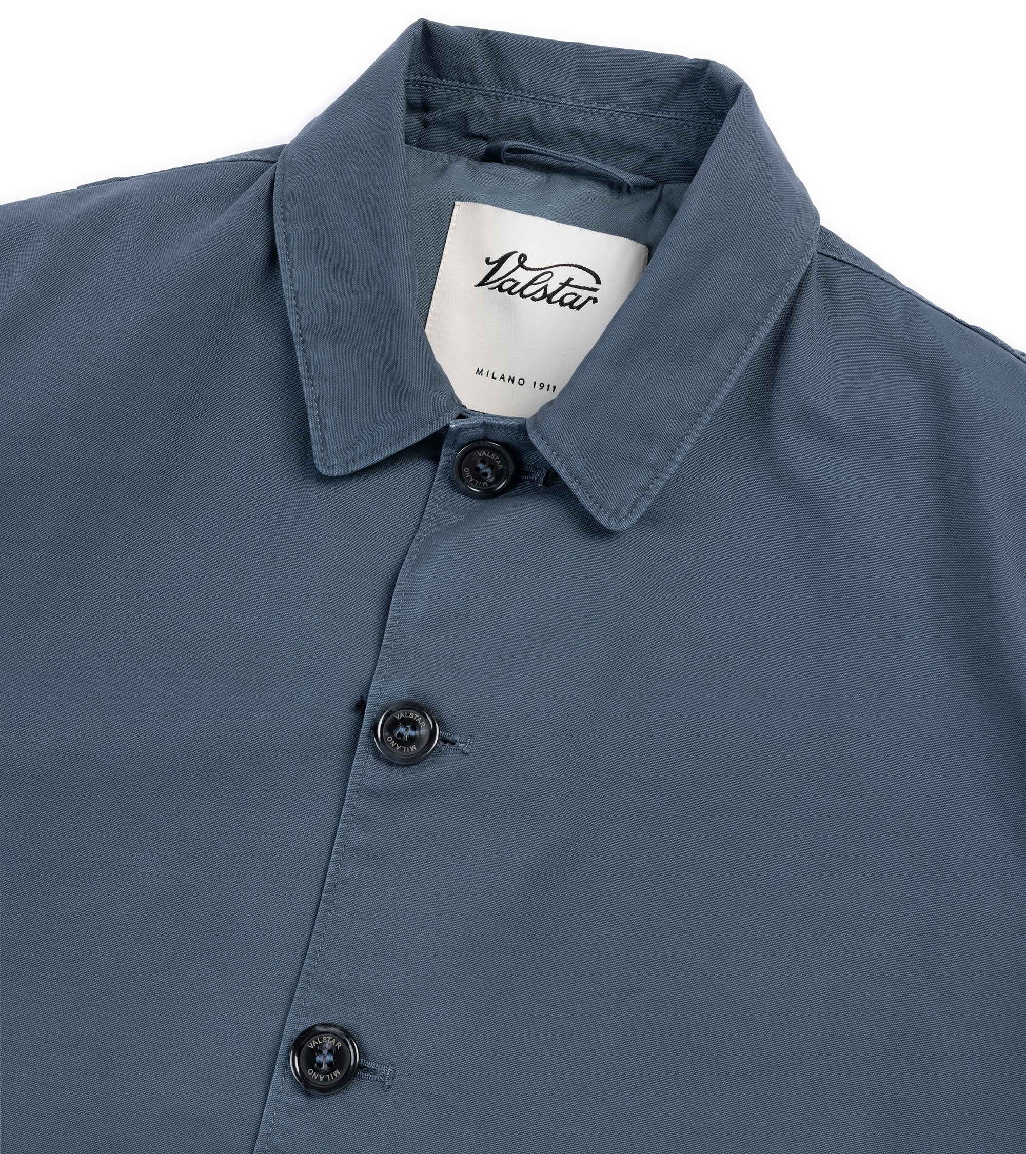 Valstar Nils Cotton Canvas Barn Jacket: Blue Grey