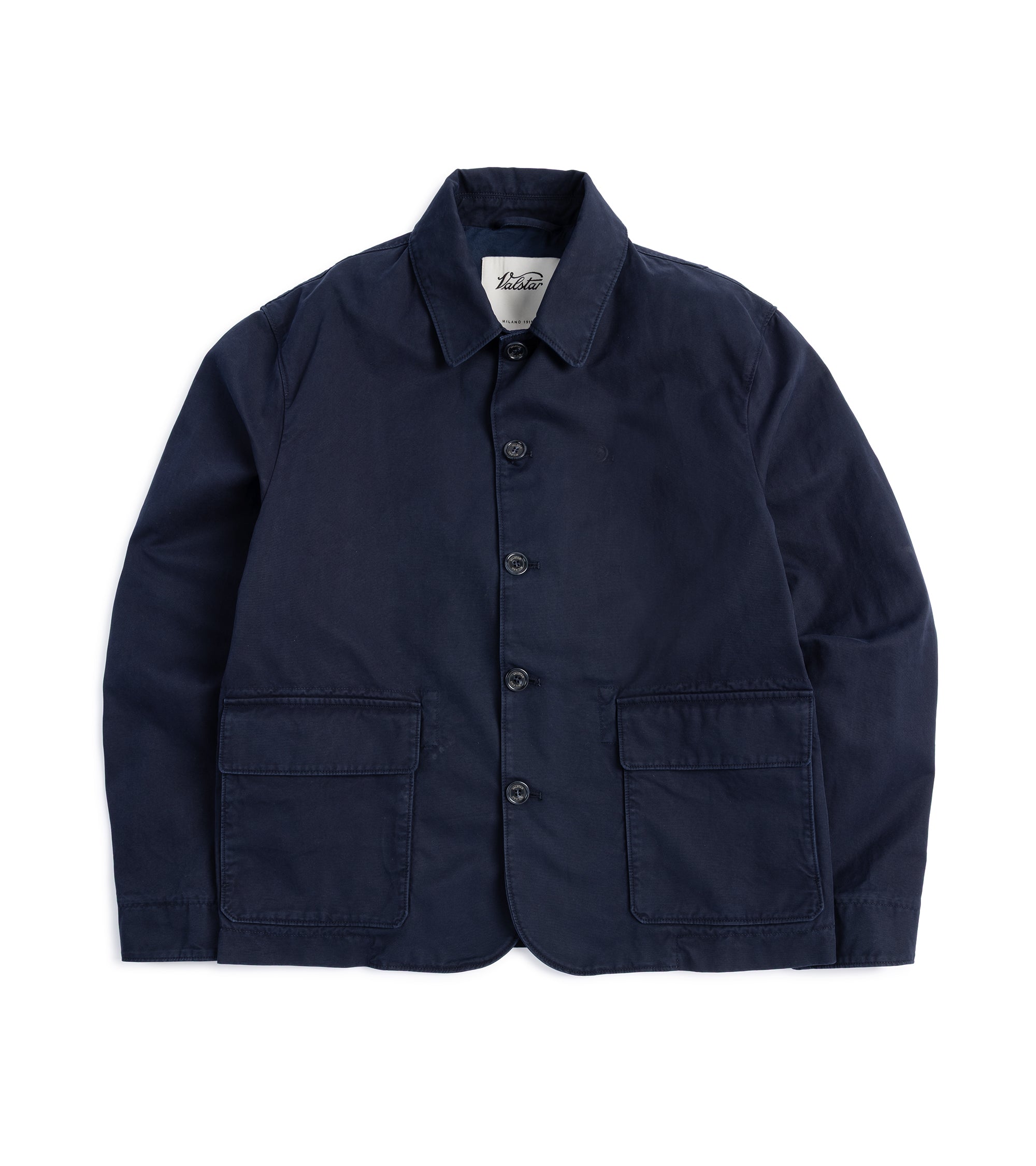 Valstar Nils Cotton Canvas Barn Jacket: Navy