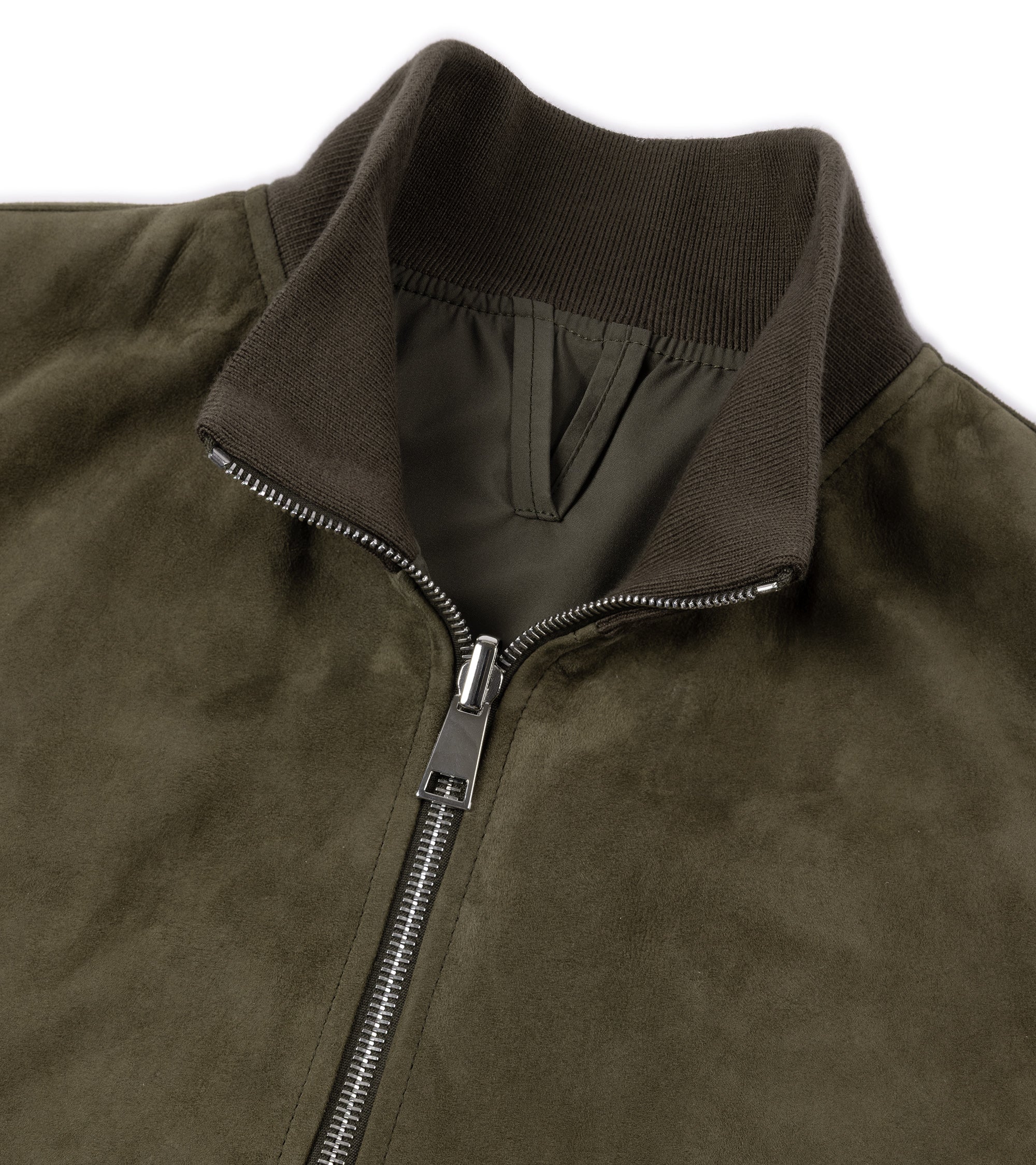 Valstar for Trunk Valstarino Reversible Suede Jacket: Moss