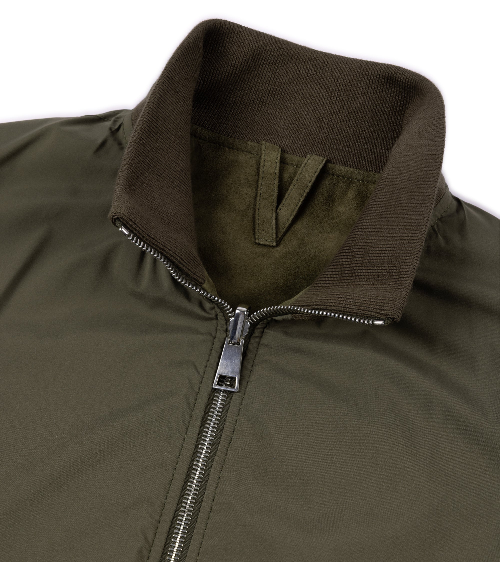 Valstar for Trunk Valstarino Reversible Suede Jacket: Moss