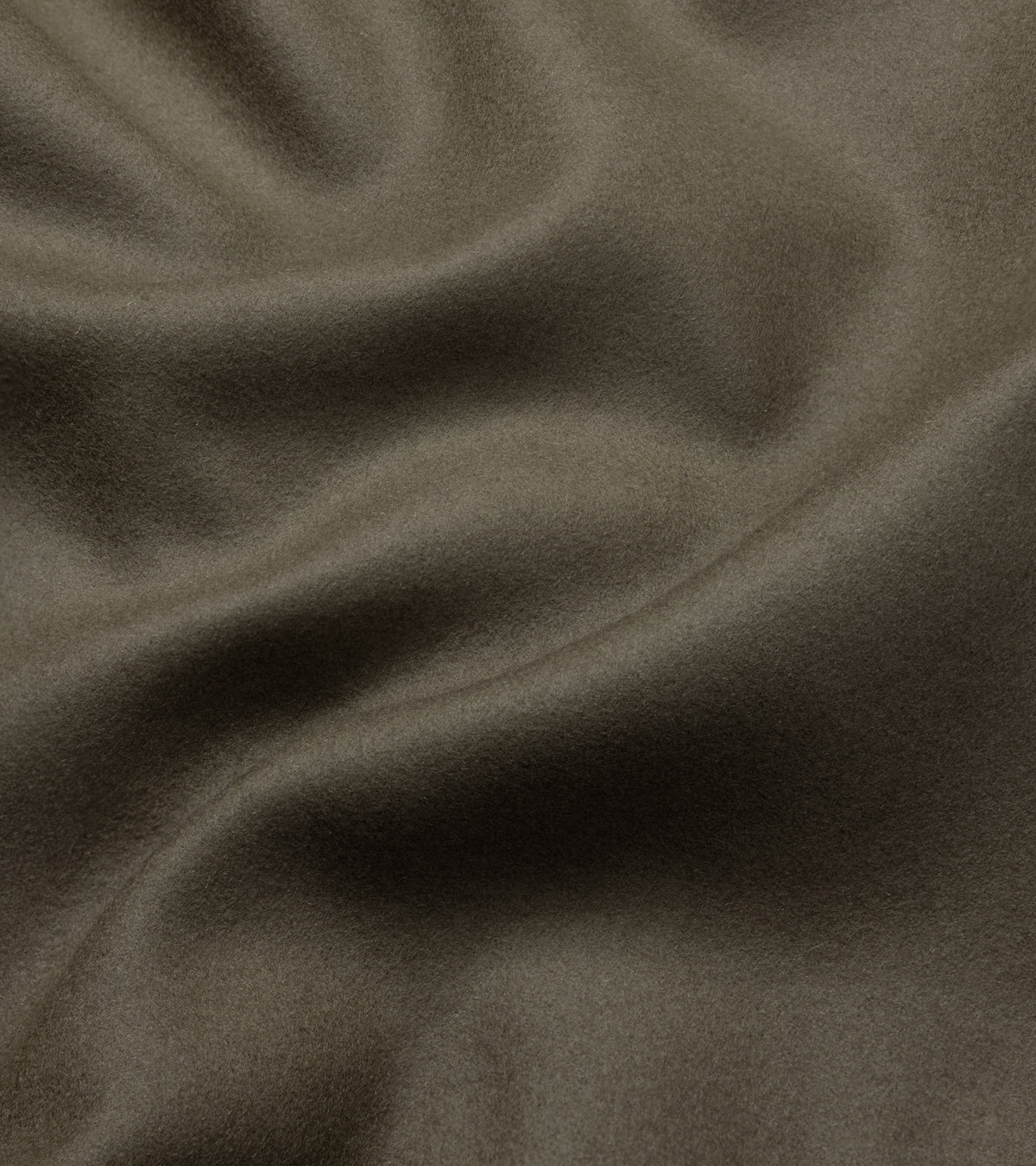 Valstar Valstarino Wool Felt Jacket in Olive. Close-up detail of the wool felt fabric.