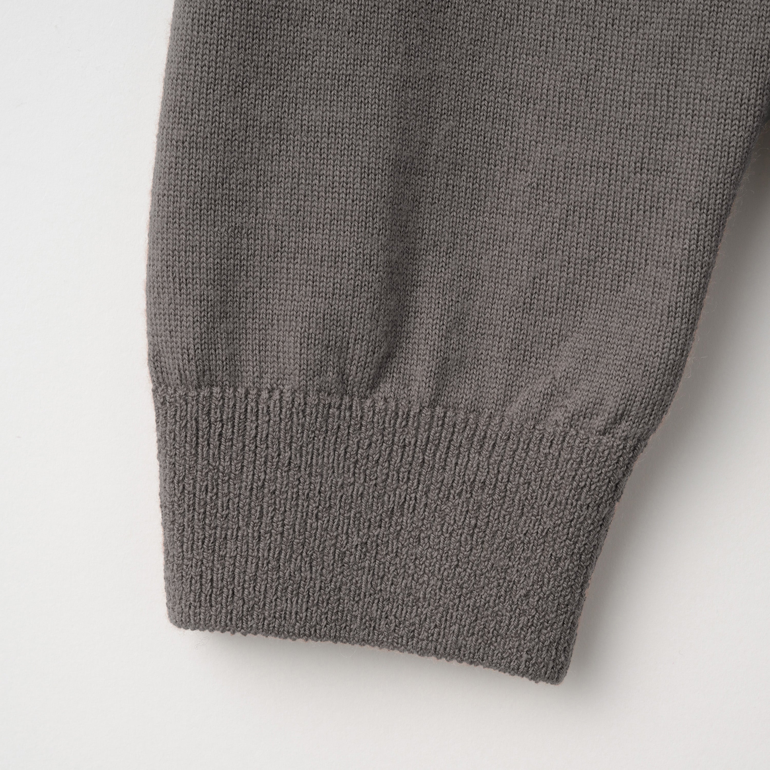 Mooncastle Lightweight Merino Roll Neck Sweater: Charcoal