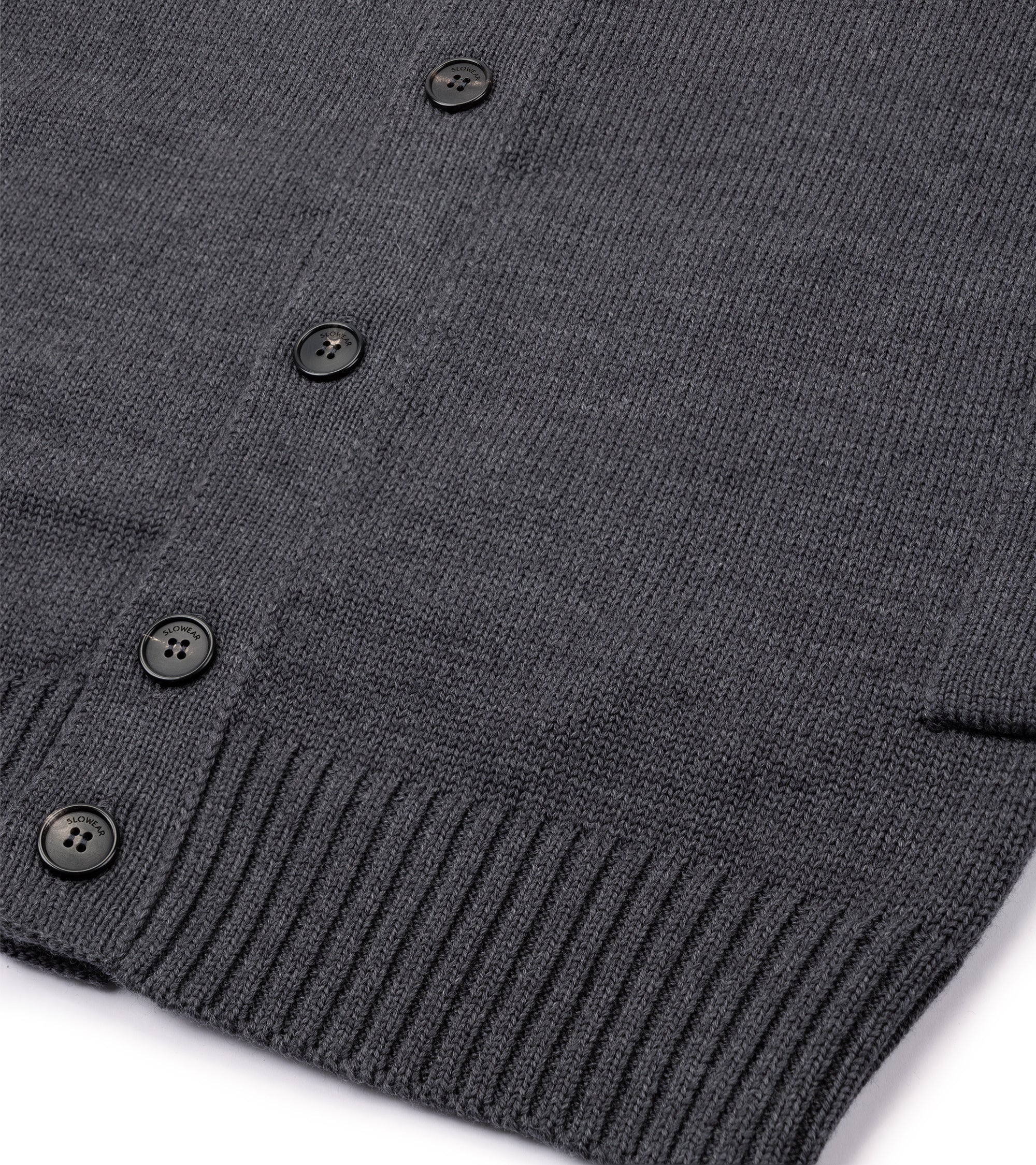 Zanone 7 Gauge Wool Cardigan: Grey