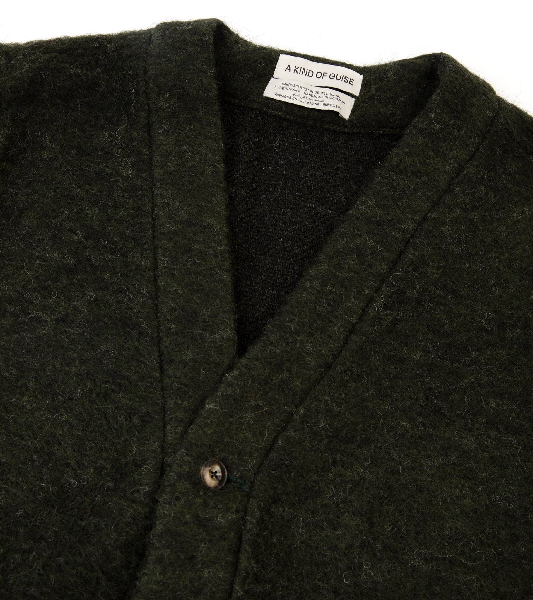 A Kind of Guise Kura Wool Mix Cardigan: Fuzzy Forest - Trunk Clothiers