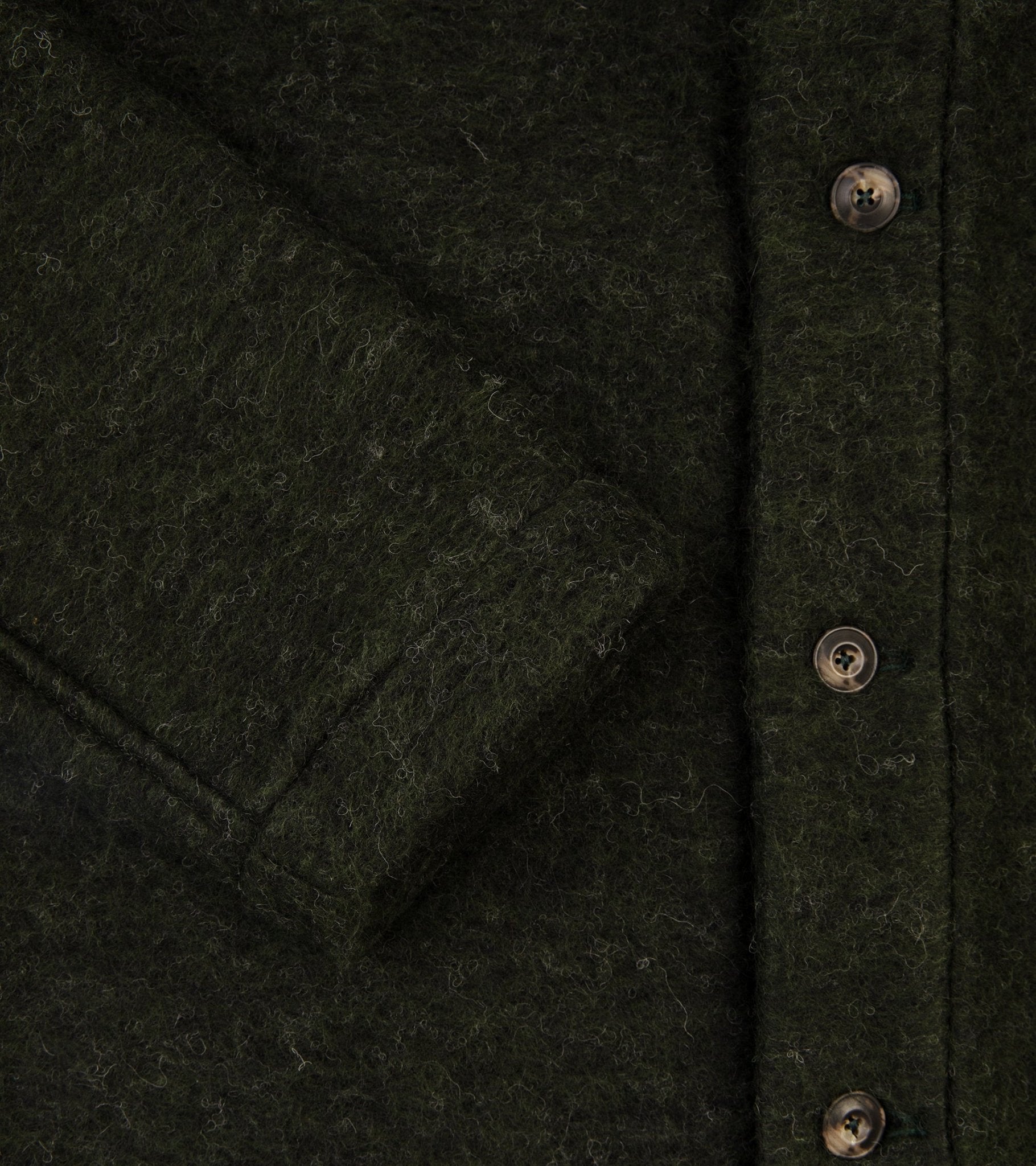A Kind of Guise Kura Wool Mix Cardigan: Fuzzy Forest - Trunk Clothiers